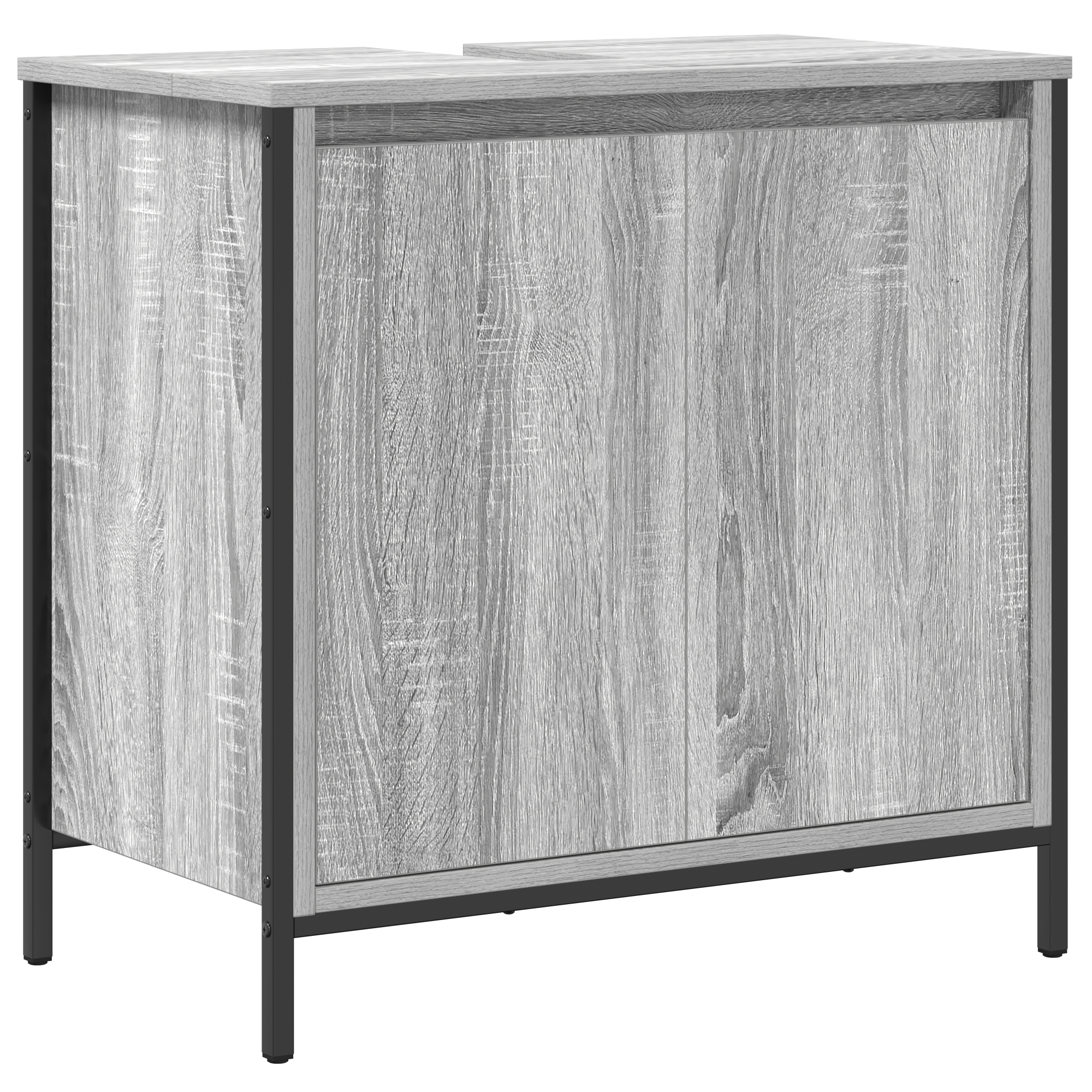 5-Piece Bathroom Furniture Set in Grey Sonoma Engineered Wood - Image 6