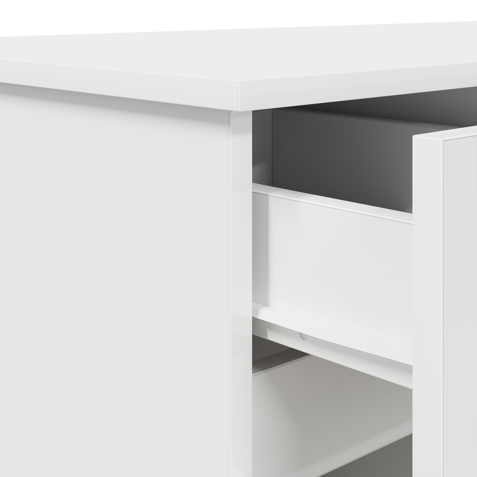 Desk White 140x49x76 cm Engineered Wood - Image 10