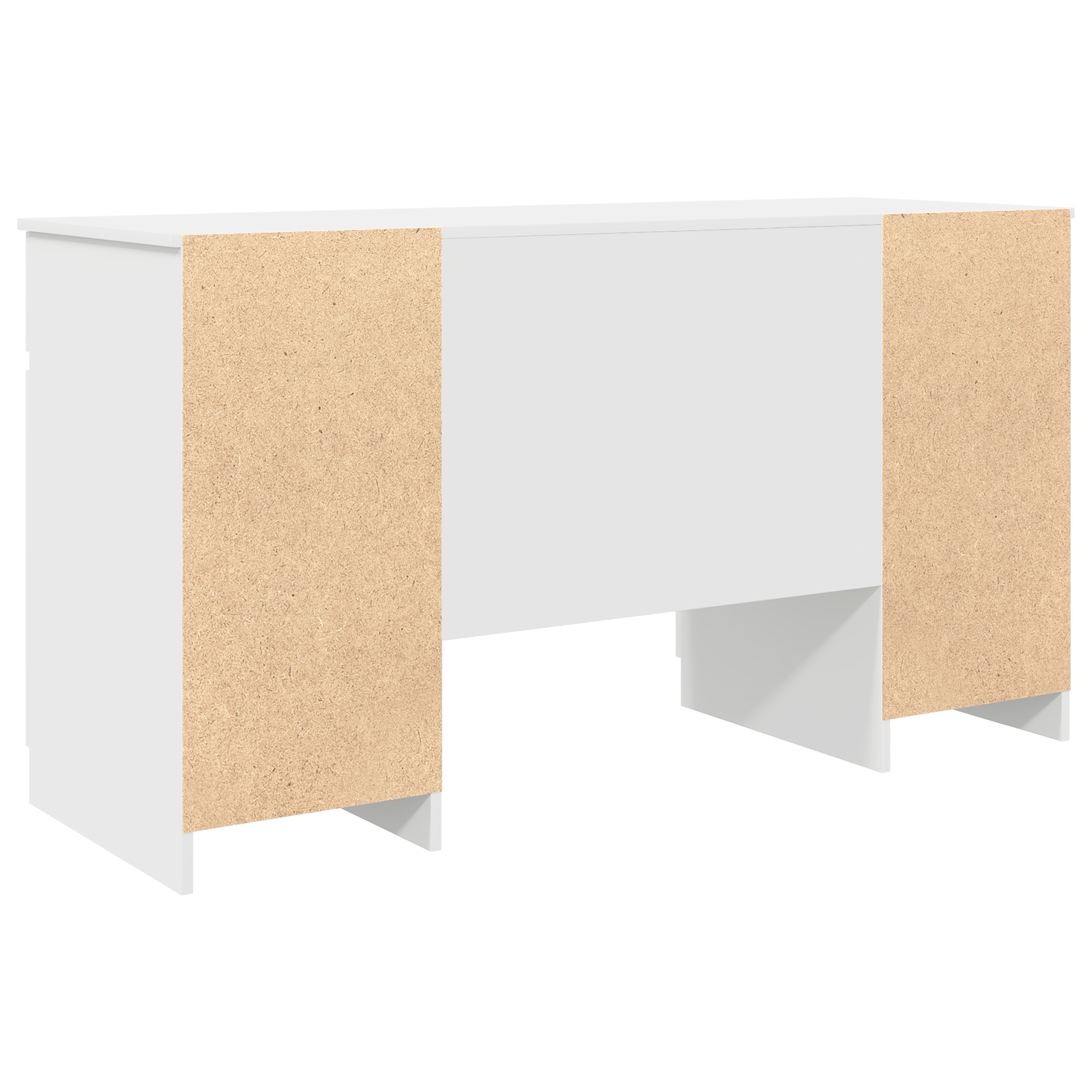Desk White 140x49x76 cm Engineered Wood - Image 6