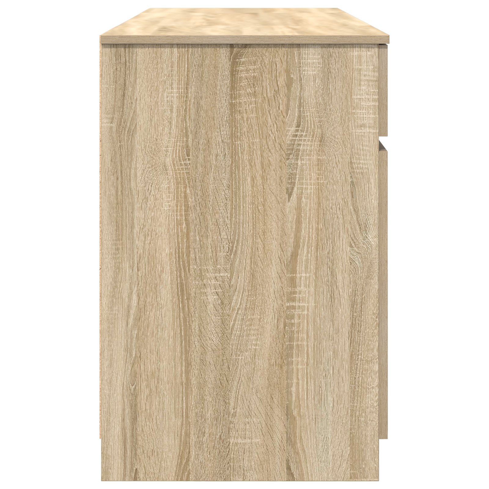 Desk Sonoma Oak 140x49x76 cm Engineered Wood - Image 8