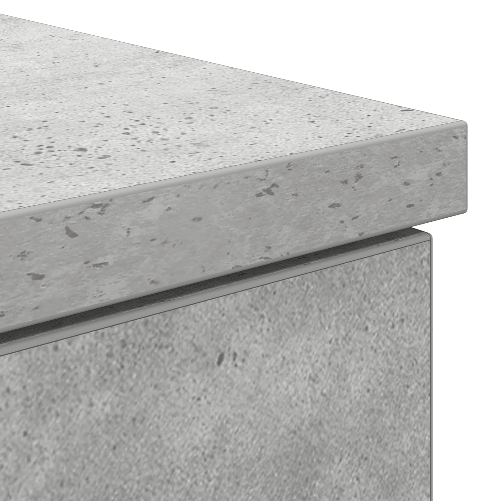 Desk Concrete Grey 140x49x76 cm Engineered Wood - Image 9