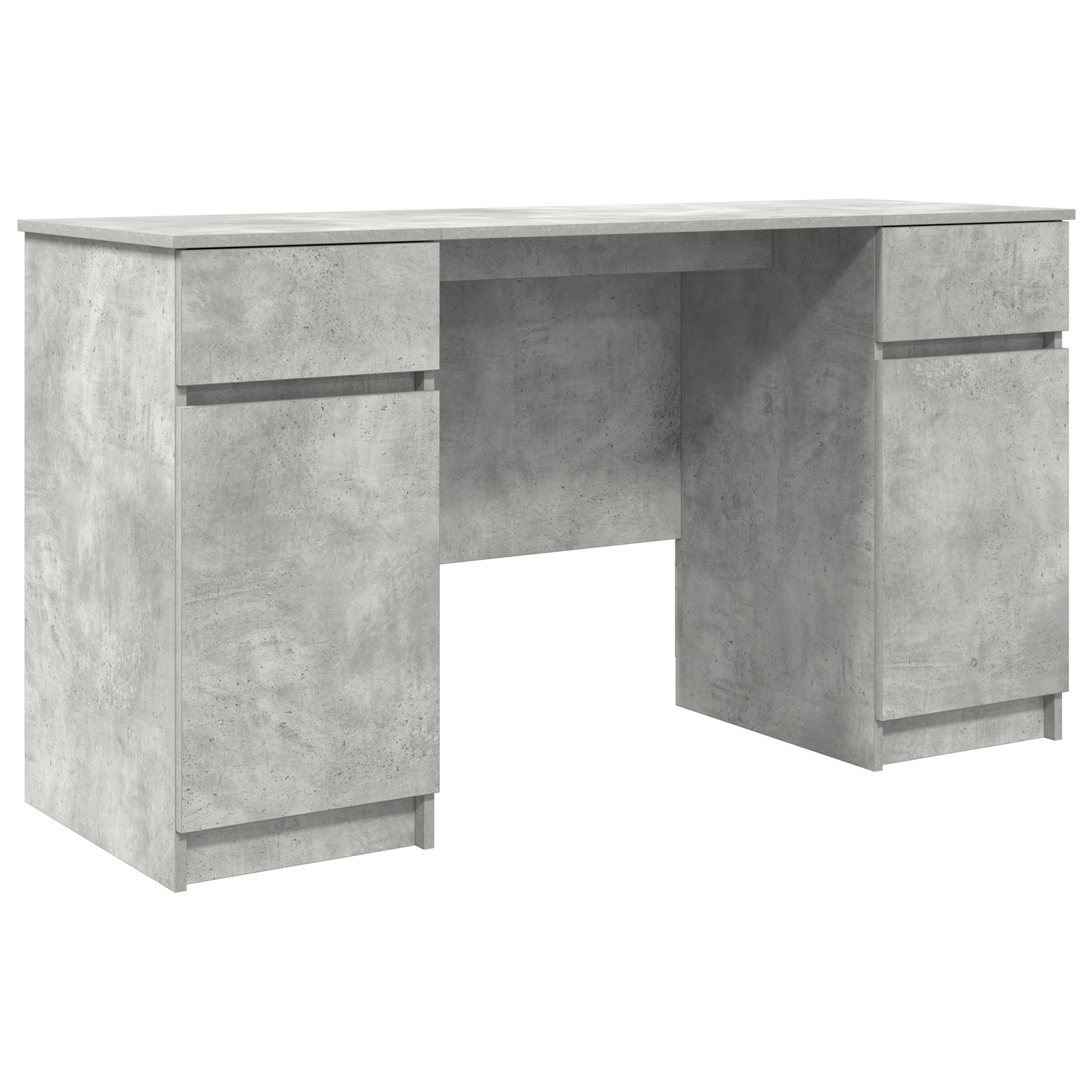 Desk Concrete Grey 140x49x76 cm Engineered Wood - Image 2