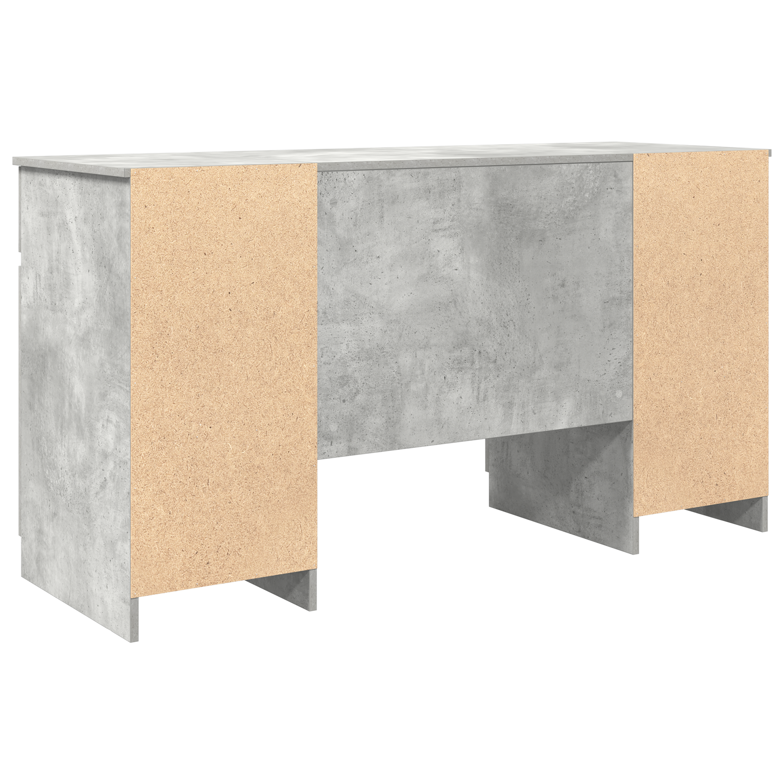 Desk Concrete Grey 140x49x76 cm Engineered Wood - Image 6