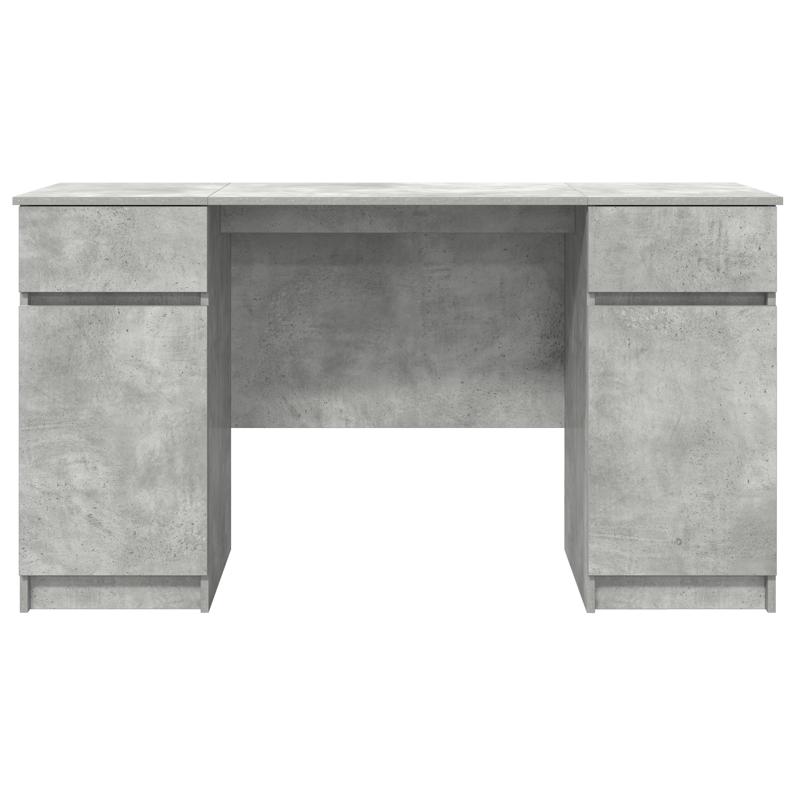 Desk Concrete Grey 140x49x76 cm Engineered Wood - Image 7