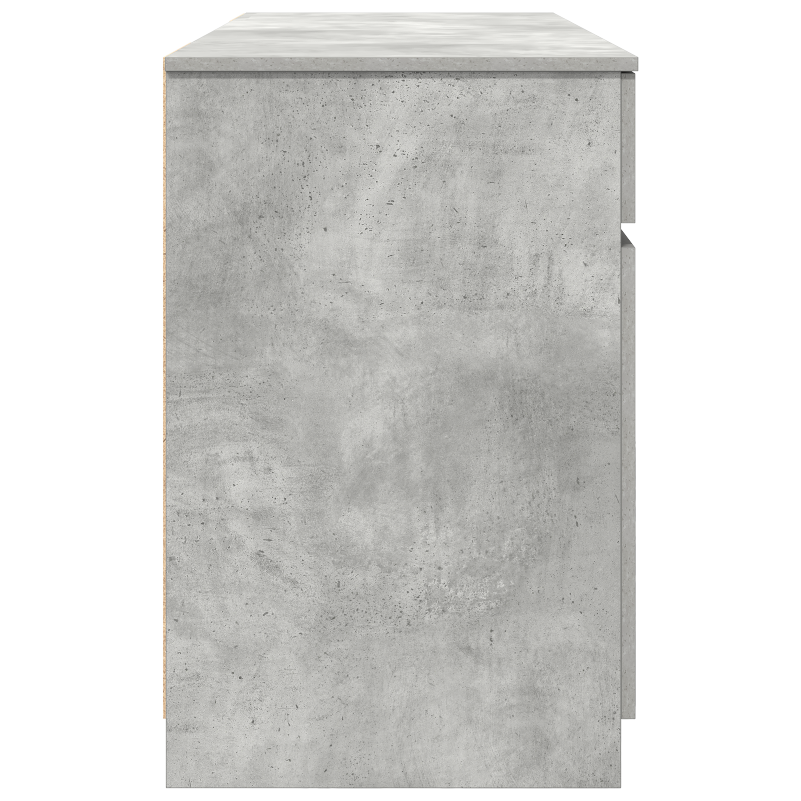 Desk Concrete Grey 140x49x76 cm Engineered Wood - Image 8