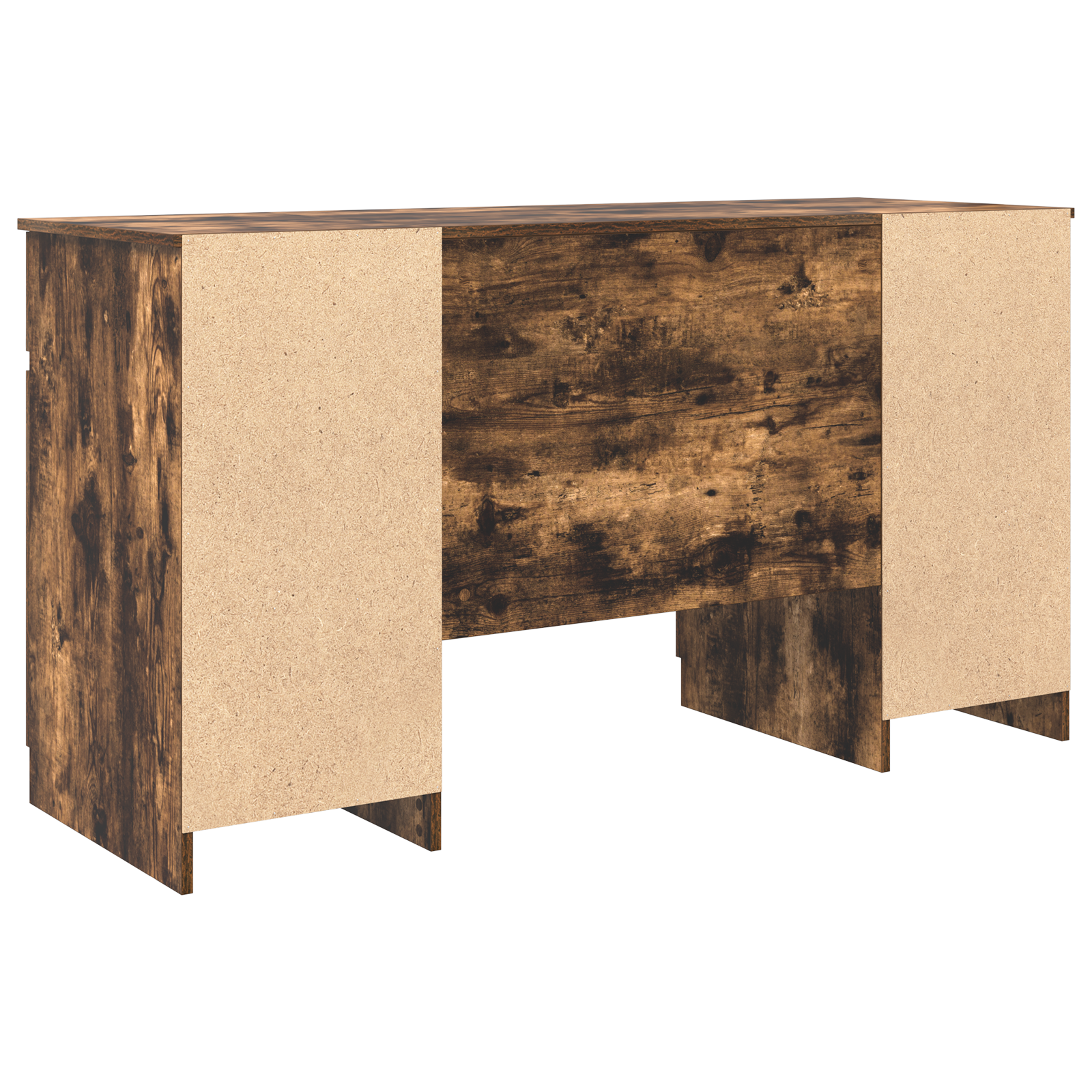 Desk Smoked Oak 140x49x76 cm Engineered Wood - Image 6