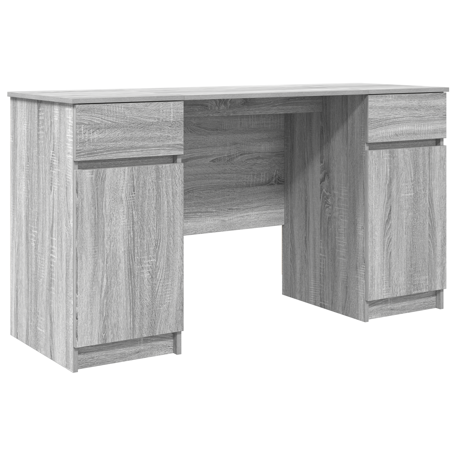 Desk Grey Sonoma 140x49x76 cm Engineered Wood - Image 2