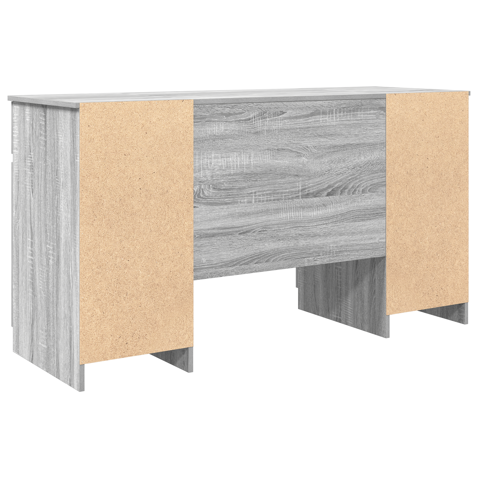 Desk Grey Sonoma 140x49x76 cm Engineered Wood - Image 6
