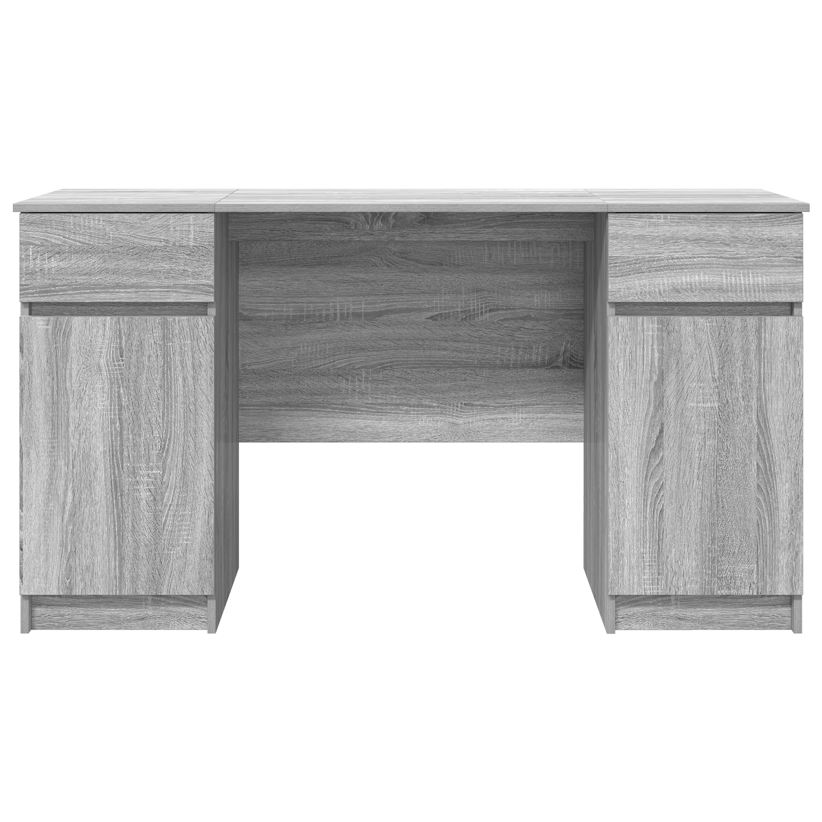 Desk Grey Sonoma 140x49x76 cm Engineered Wood - Image 7
