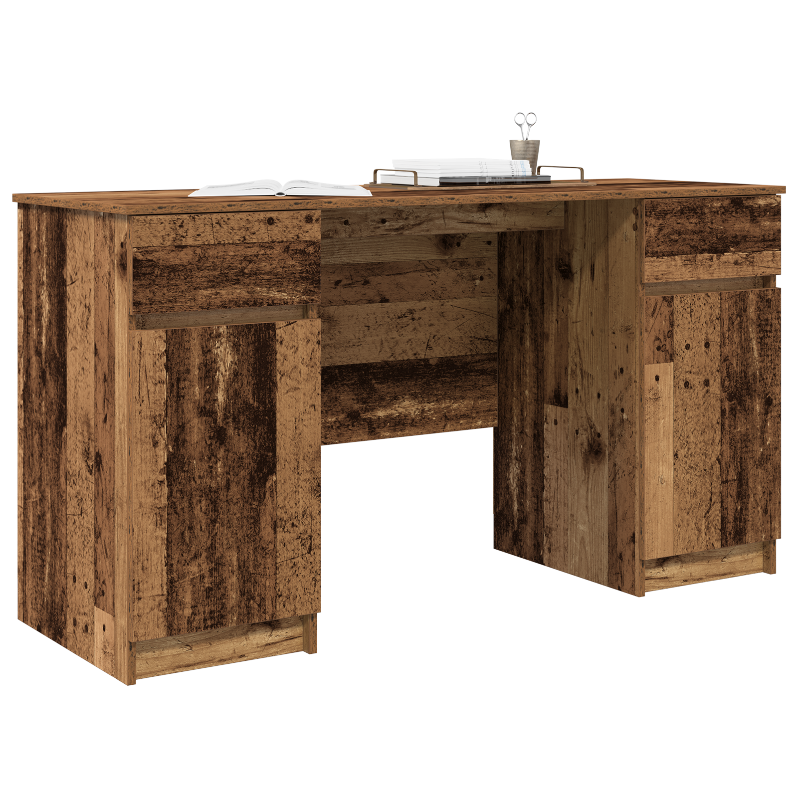 Desk Old Wood 140x49x76 cm Engineered Wood - Image 3