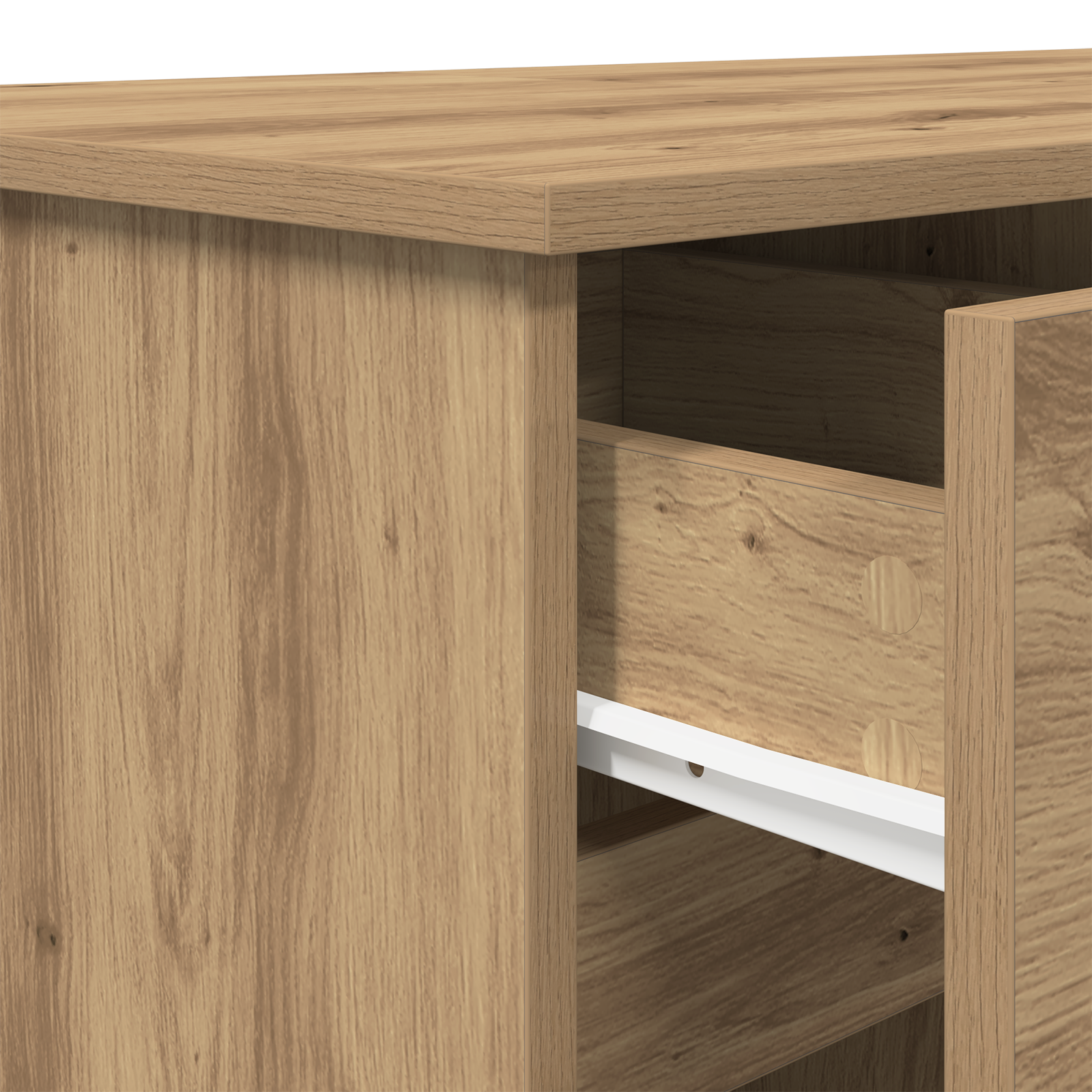 Desk Artisan Oak 140x49x76 cm Engineered Wood - Image 10