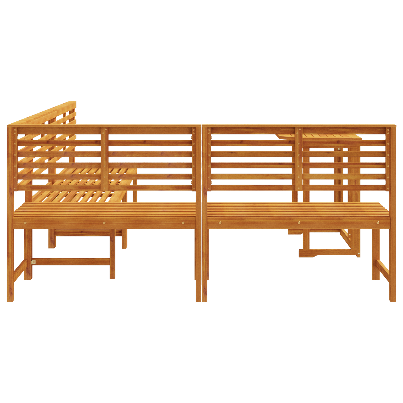 4-Piece Acacia Wood Garden Dining Set - Image 9
