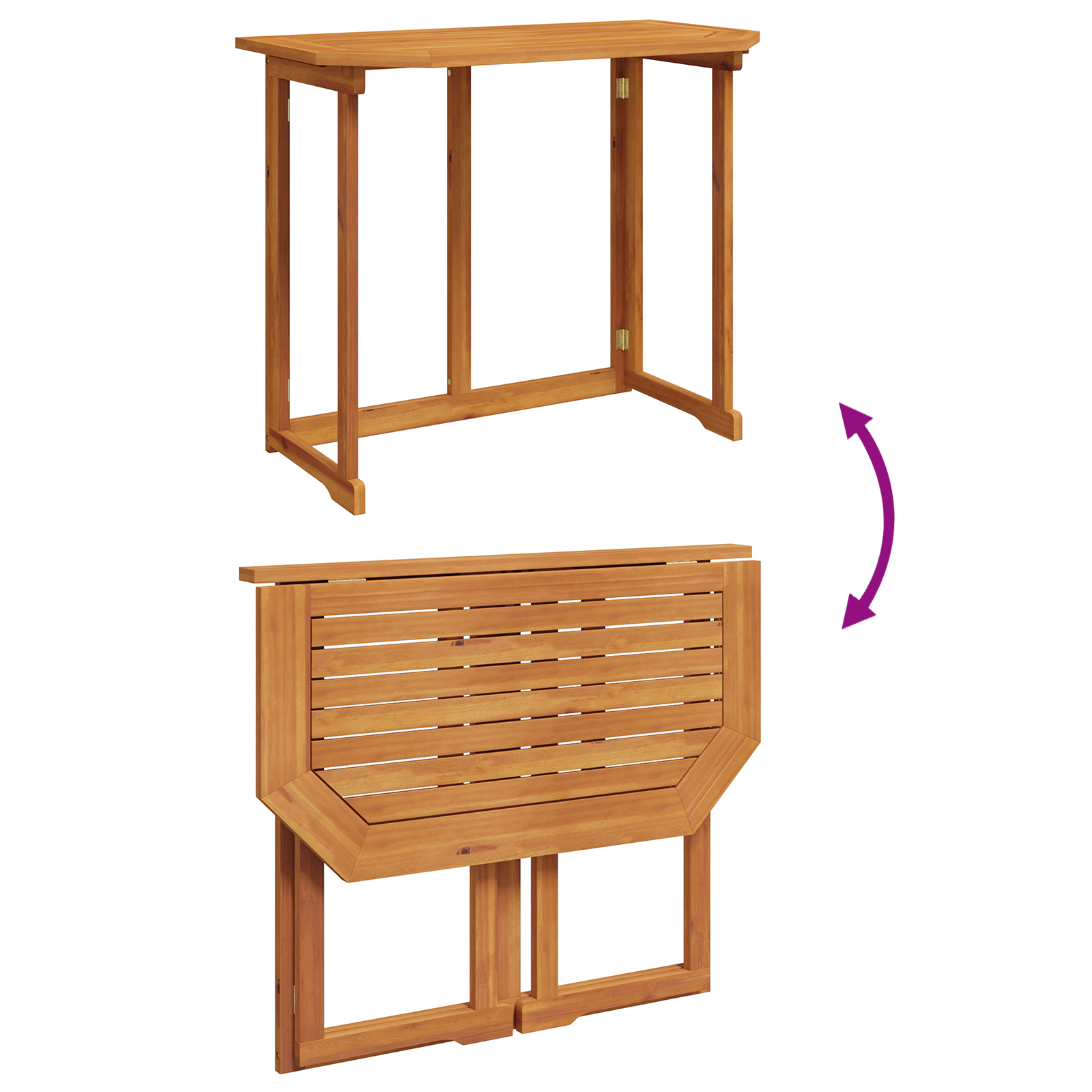 3-Piece Garden Bistro Set - Solid Acacia Wood - Image 11