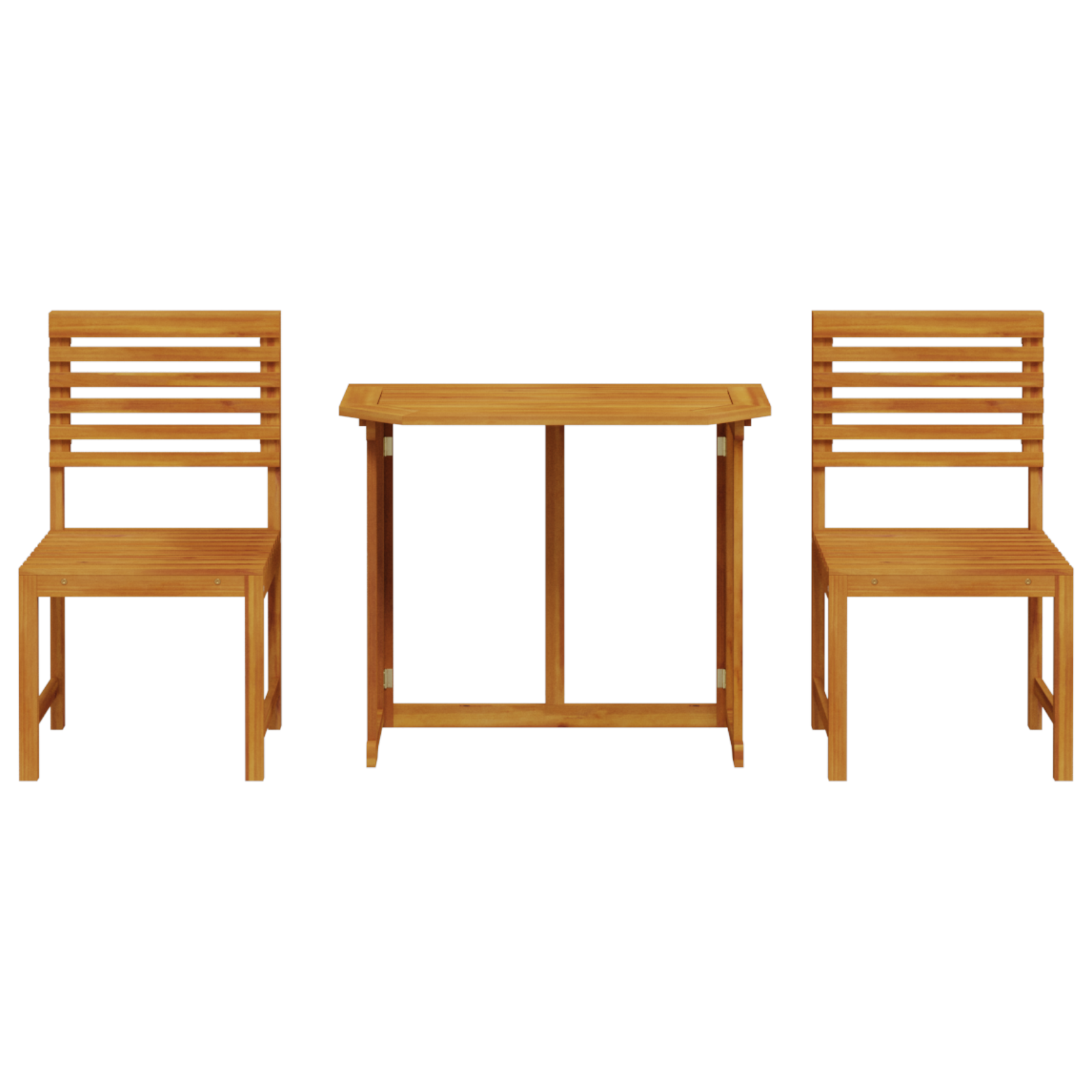 3-Piece Garden Bistro Set - Solid Acacia Wood - Image 7
