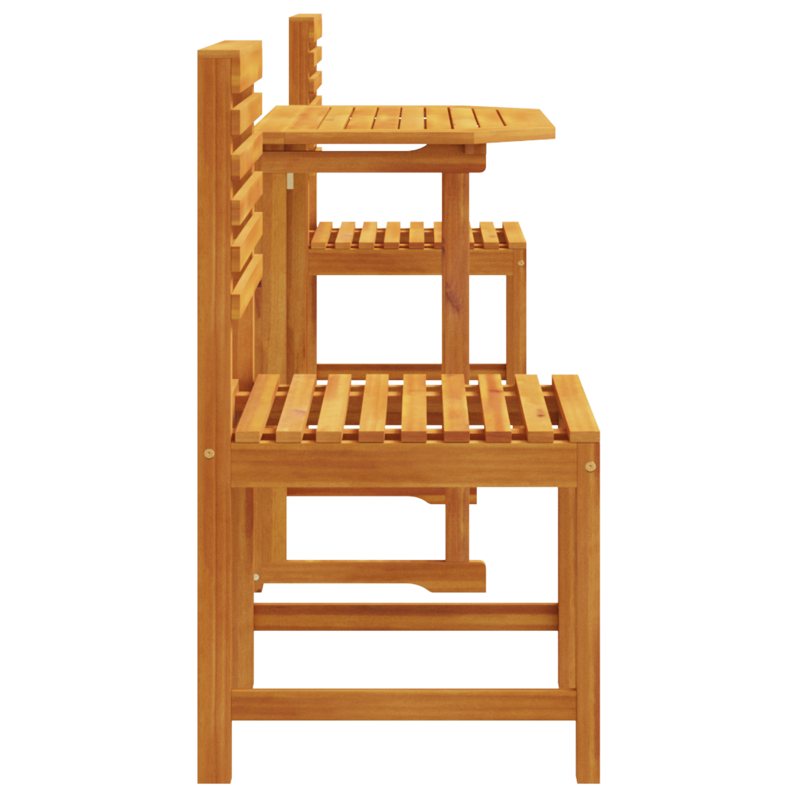 3-Piece Garden Bistro Set - Solid Acacia Wood - Image 8