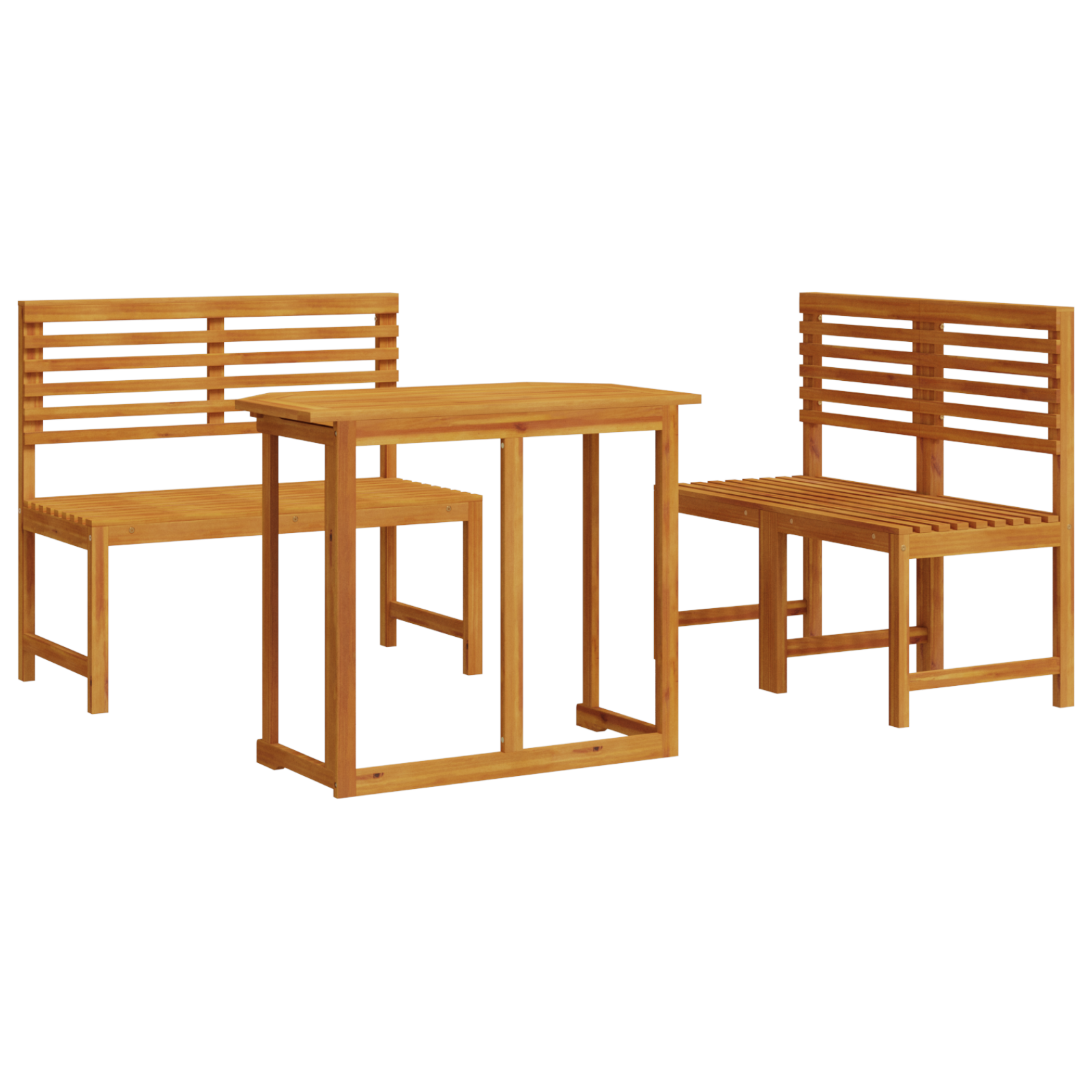 4 Piece Garden Dining Set in Solid Acacia Wood - Image 2