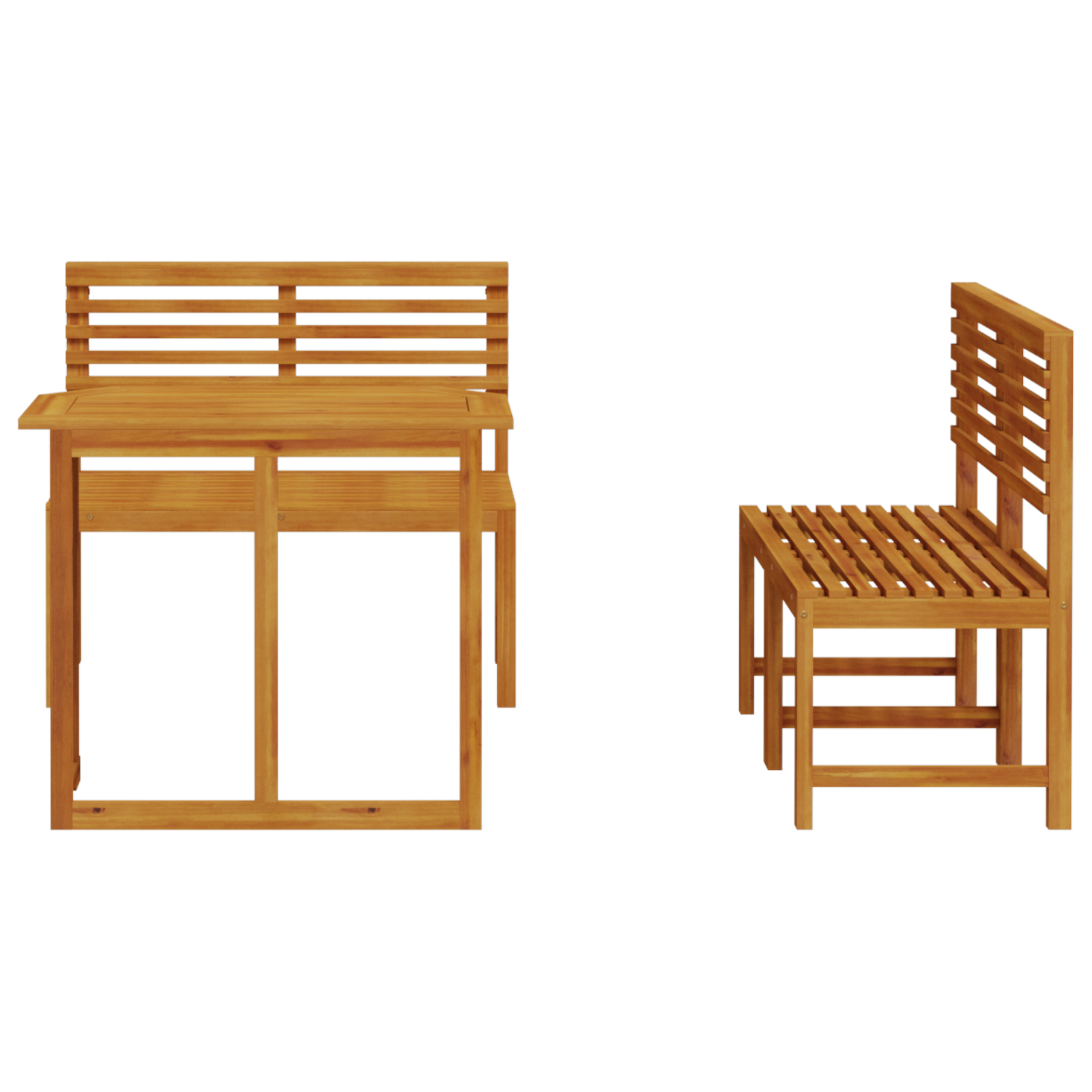 4 Piece Garden Dining Set in Solid Acacia Wood - Image 8