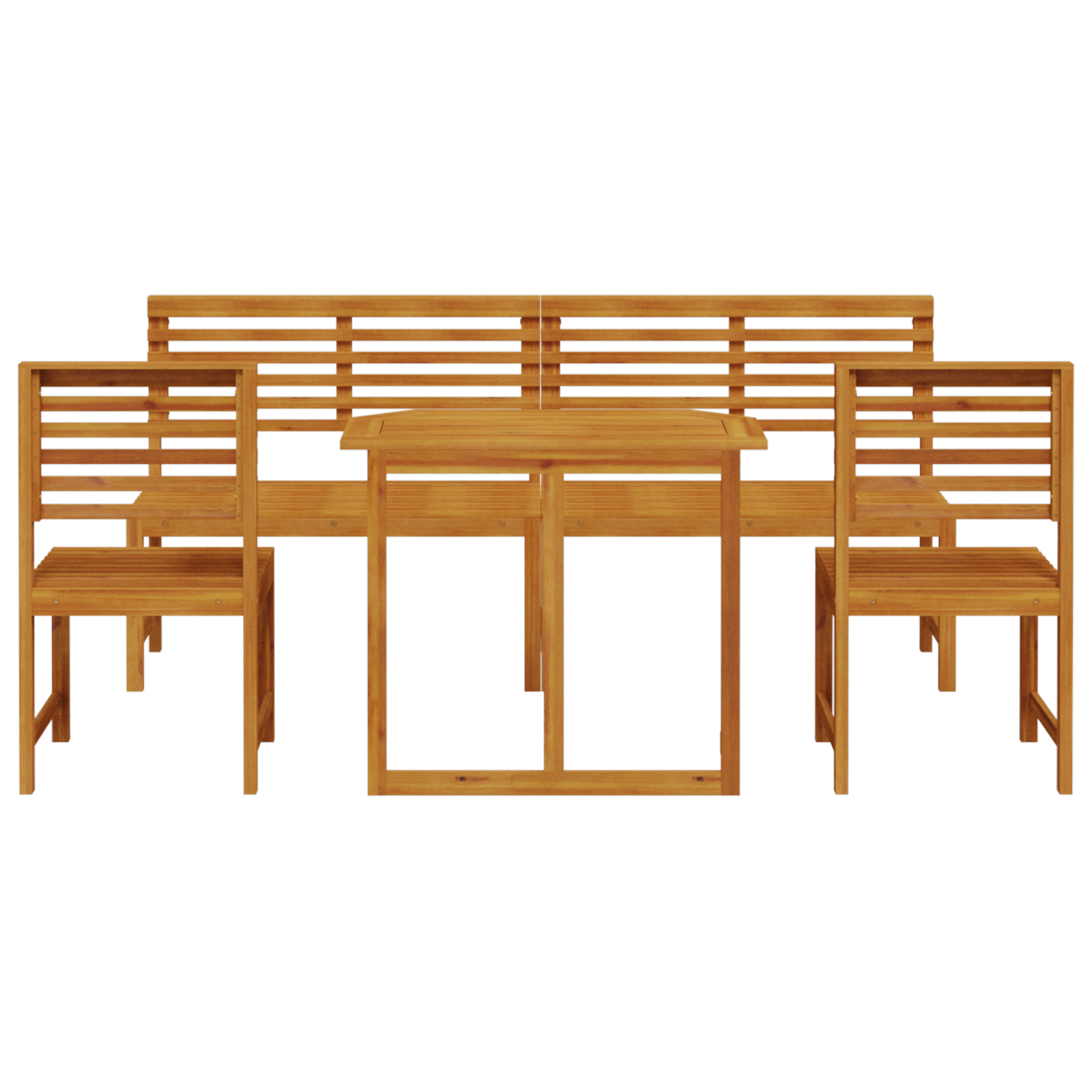 5 Piece Garden Dining Set Made of Solid Acacia Wood - Image 8