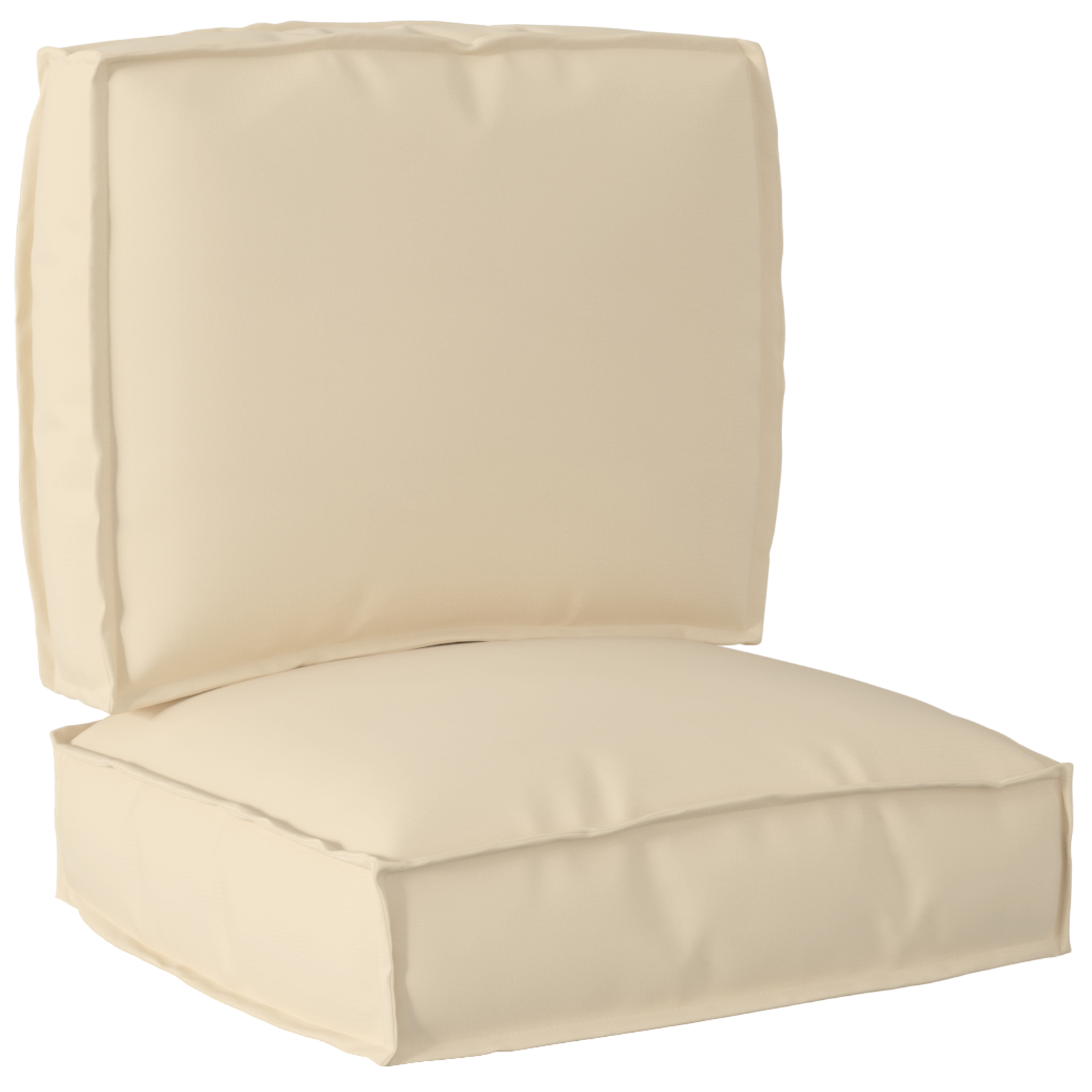2-delige palletkussenset Beige Oxford-stof
