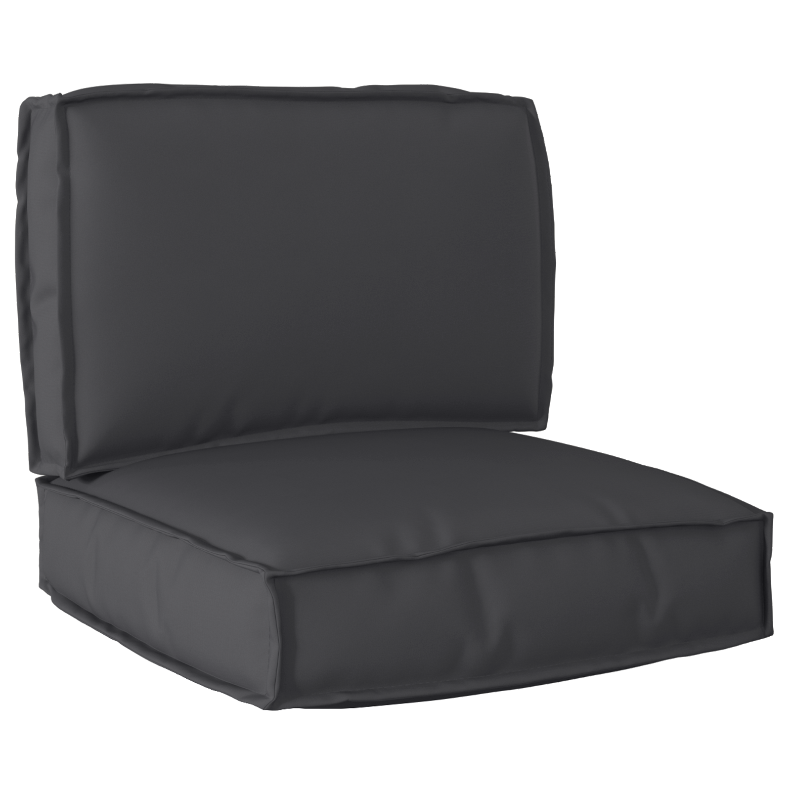 vidaXL Set de perne pentru palet 2 pcs Negru 60 x 60 x 12 cm