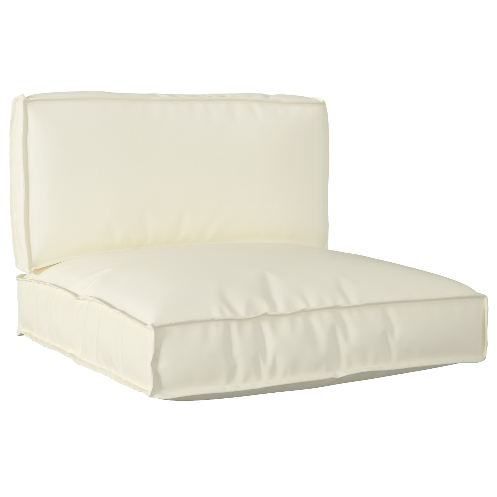 2-delige Palletkussen Set Crème Oxford Stof