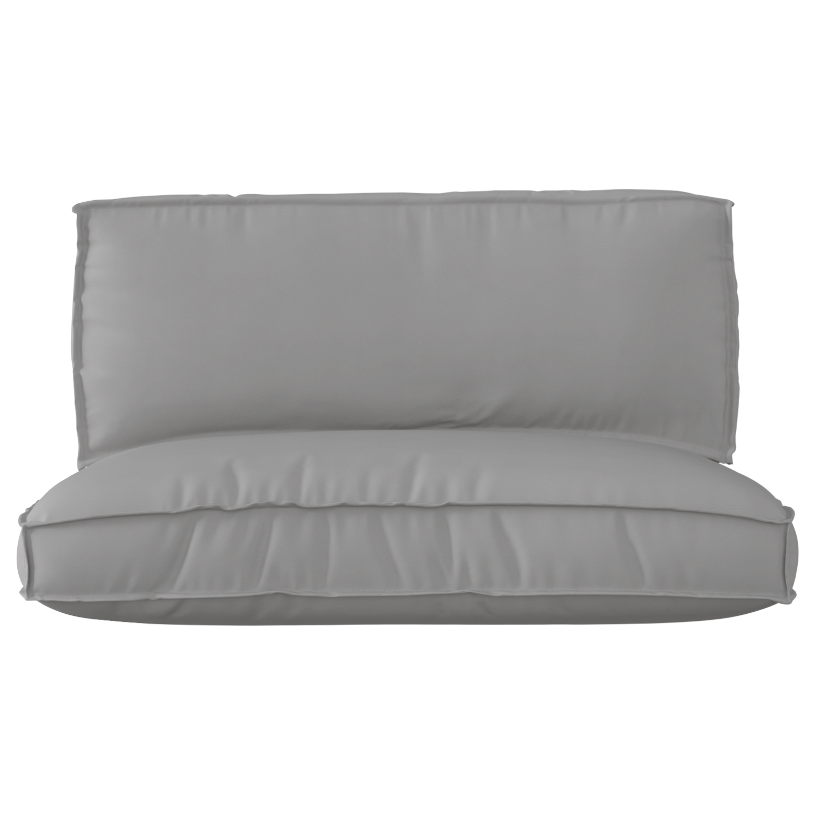 2 Piece Pallet Cushion Set Grey Oxford Fabric - Image 4