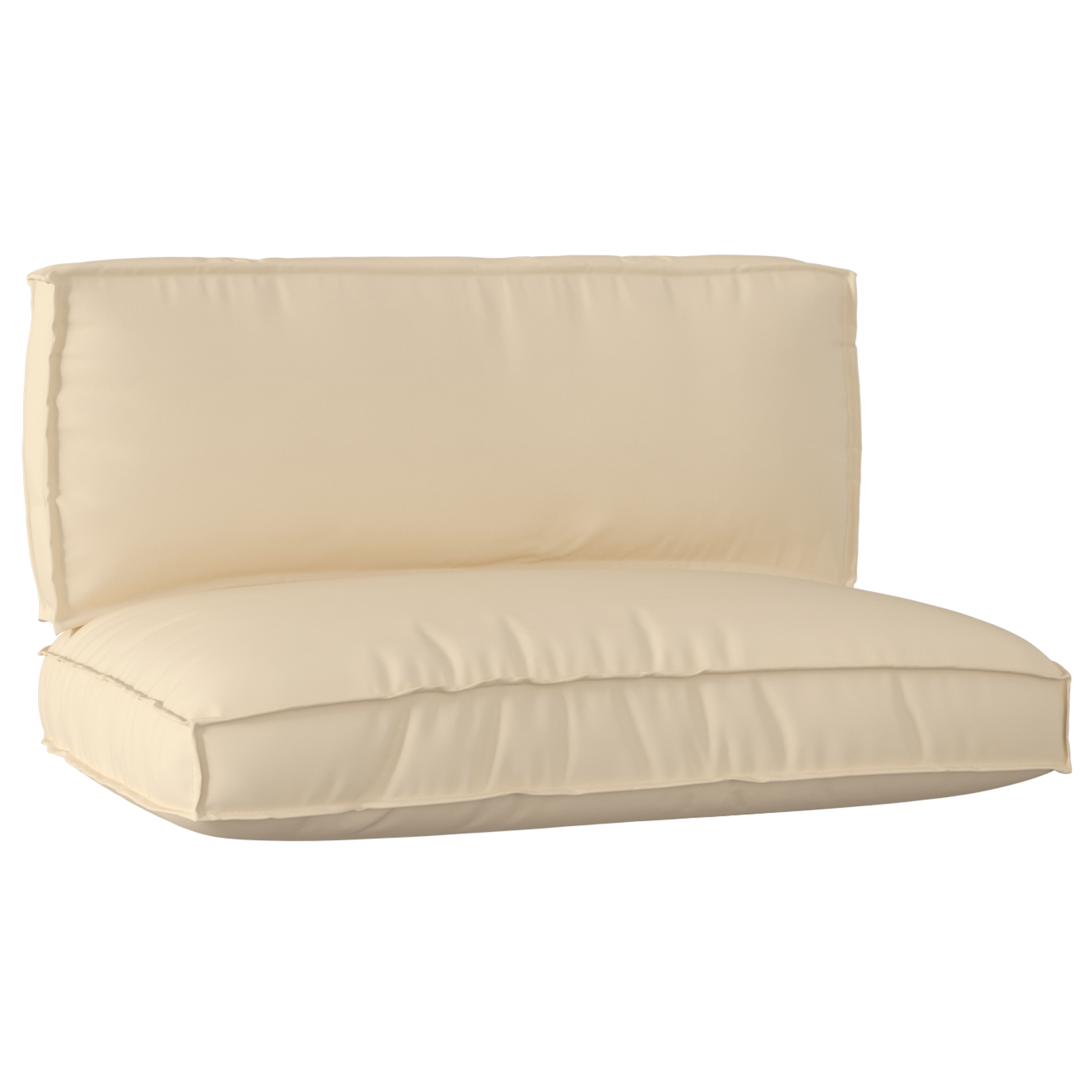 2-teilige Palettensitzkissen-Set Beige Oxford-Stoff - Your Garden Eden