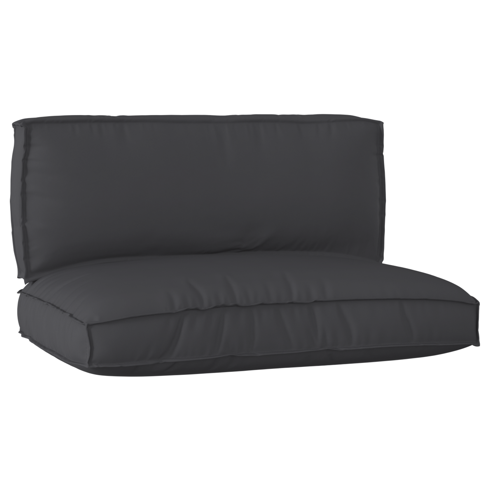 2-teiliges Palettencushion-Set Schwarz Oxford-Stoff - Dekoration - Your Garden Eden