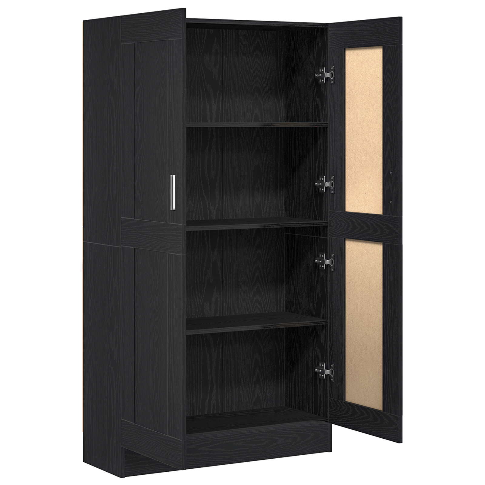 Black Oak Book Cabinets - Set of 2, 165x30.5x150 cm, Made of Engineered Wood - Image 5