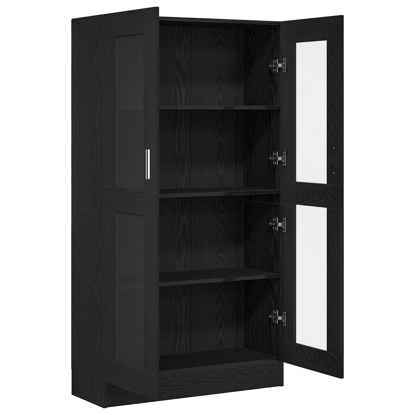 Book Cabinet Black oak Engineered wood 82.5 x 30.5 x 150 cm - Image 5