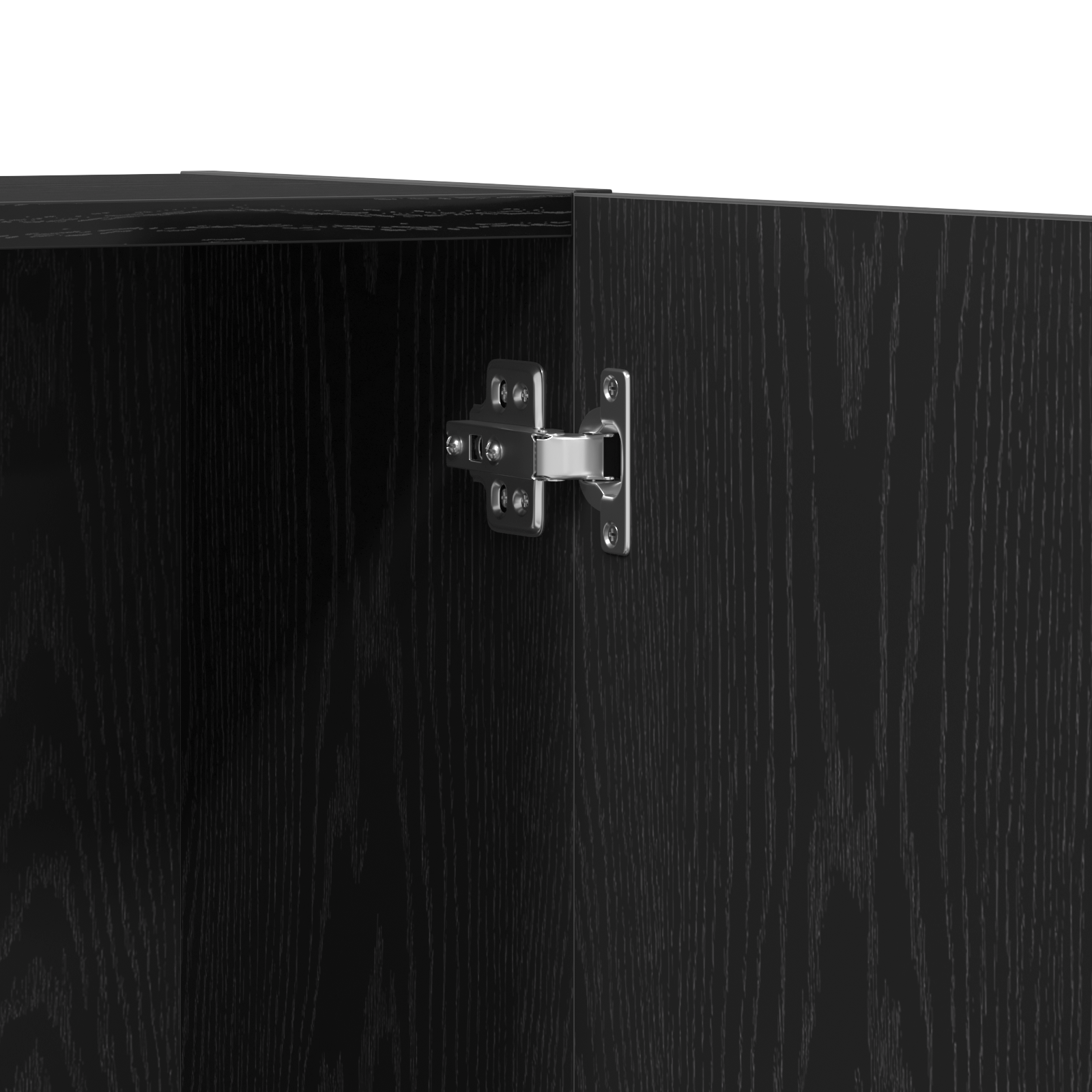 Black Oak Office Cabinet 60x32x190 cm Made from Engineered Wood - Image 9