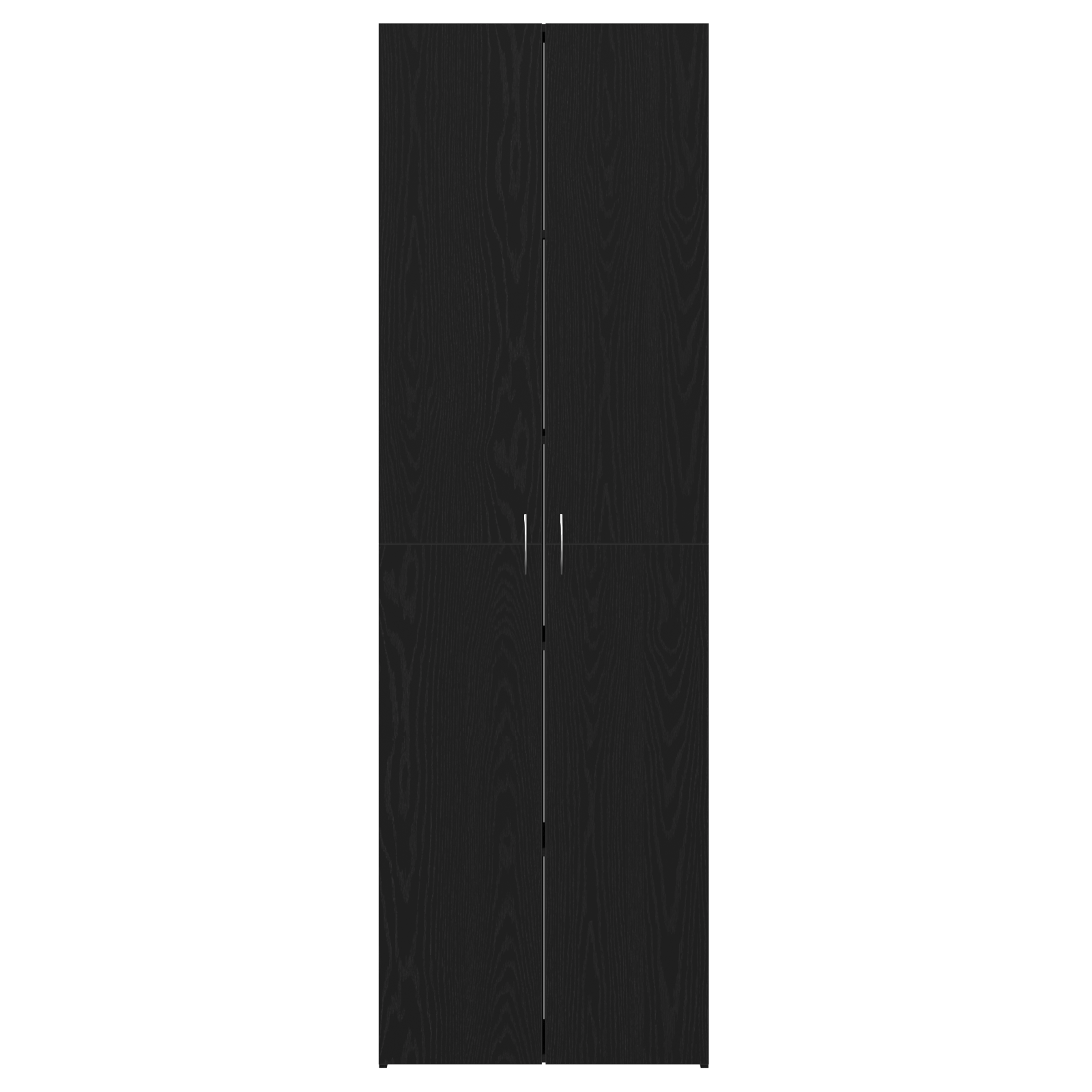 Black Oak Office Cabinet 60x32x190 cm Made from Engineered Wood - Image 7