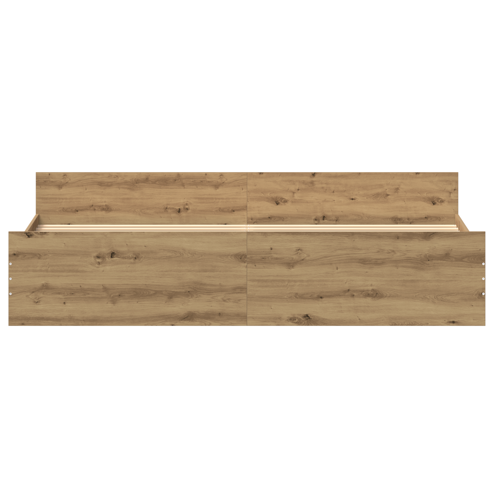 Bed Frame Artisan Oak 200x200 cm Engineered Wood - Image 6