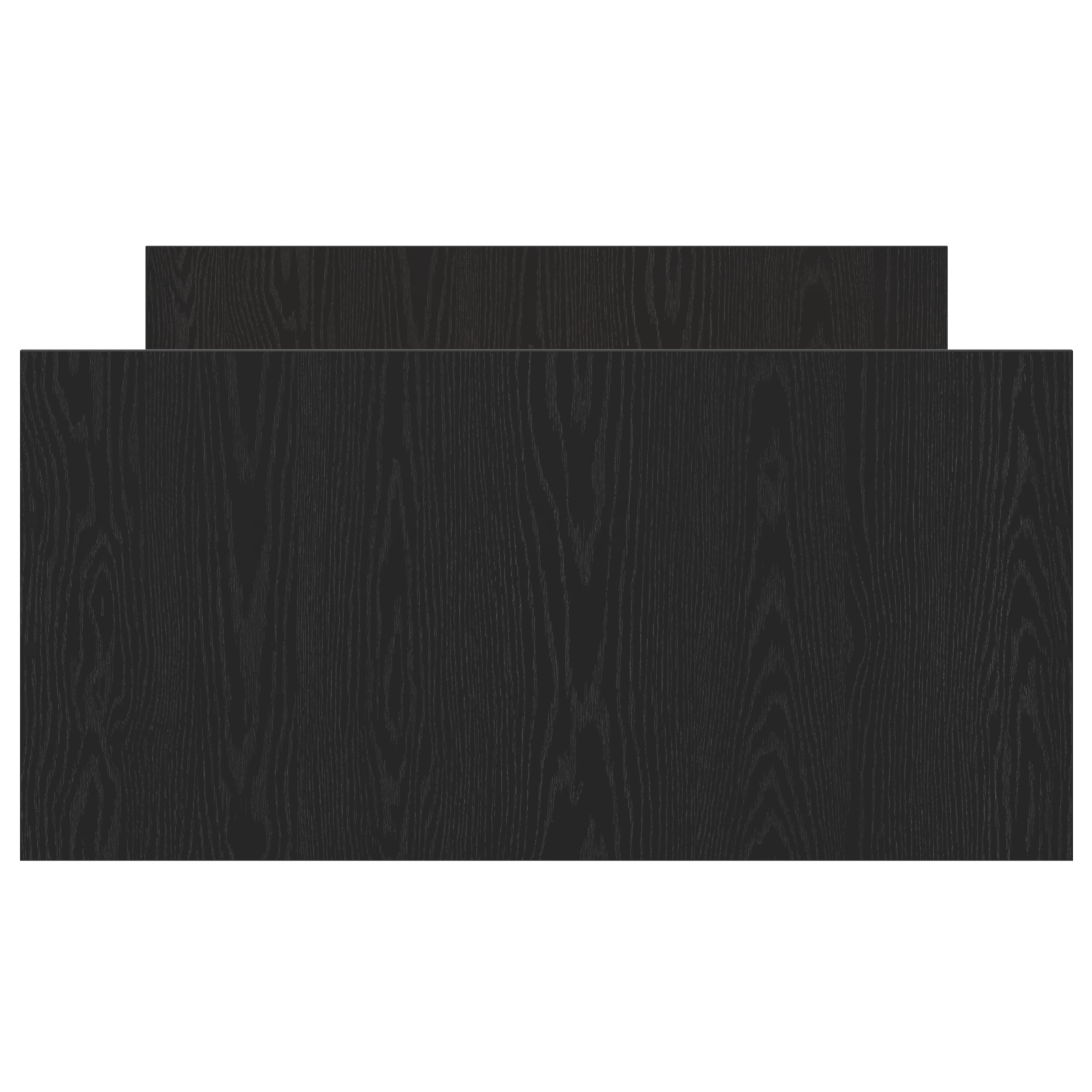 lovų rėmas be čiužinio Juodas ąžuolas 100x200 cm Inžinerinė mediena - Image 7