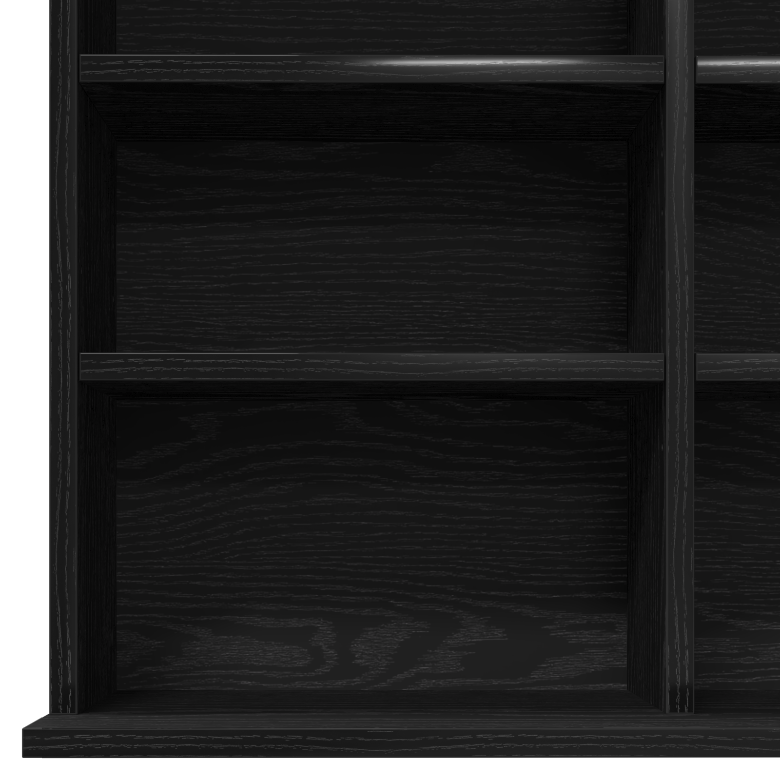 CD Cabinet Black oak Engineered wood 101 x 23 x 177.5 cm Shelving - Image 8