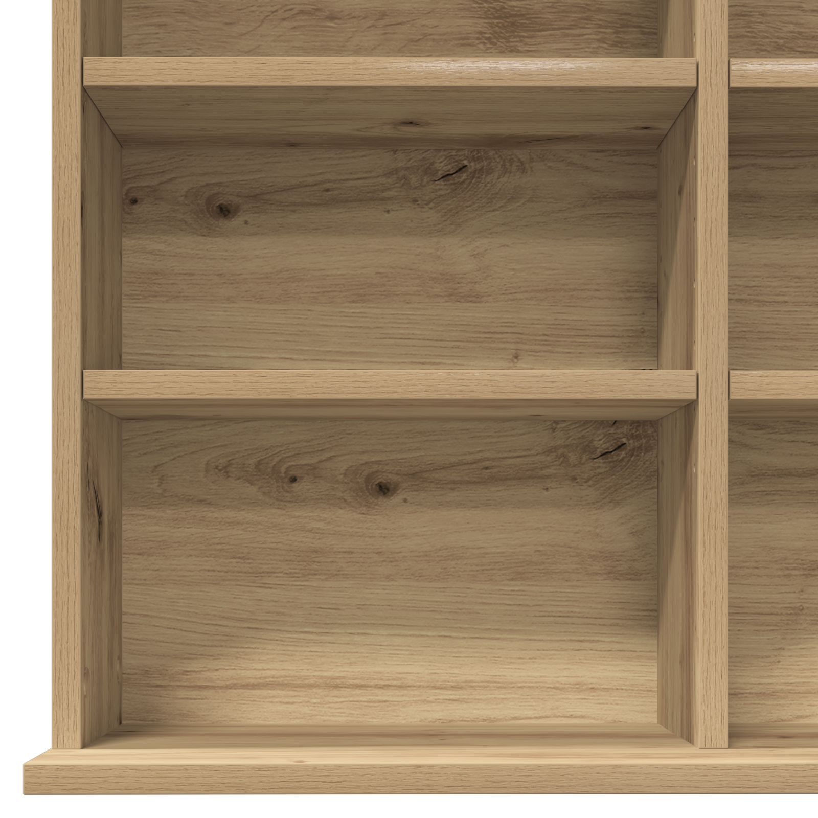 CD Cabinet in Artisan Oak - 101x23x177.5 cm Made from Engineered Wood - Image 8