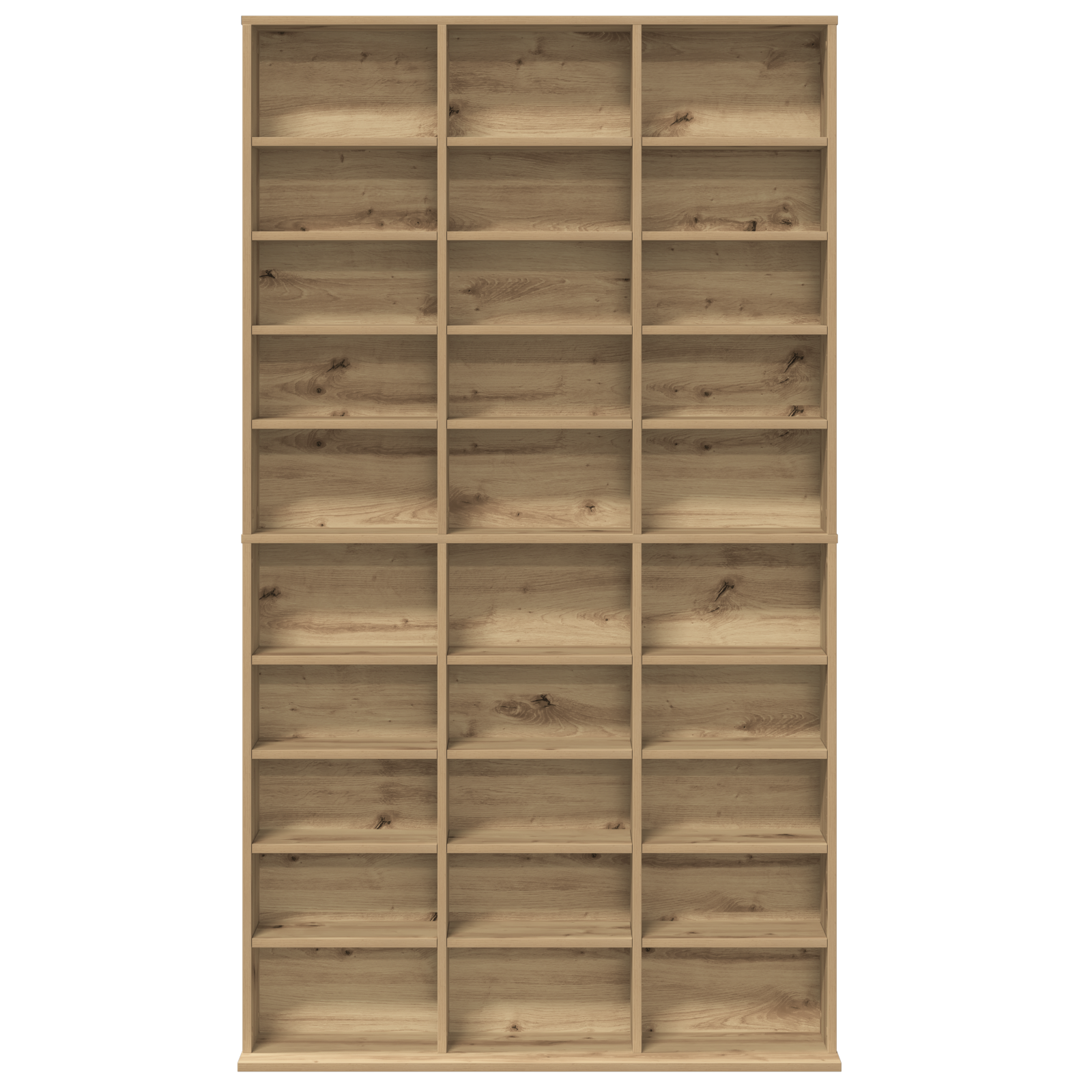 CD Cabinet in Artisan Oak - 101x23x177.5 cm Made from Engineered Wood - Image 6