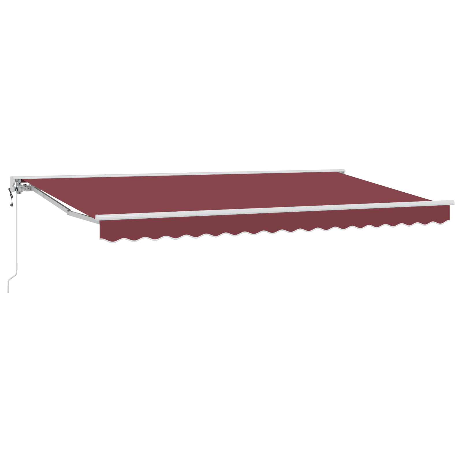 Zijde Frame Bordeauxrood 350 x 200 cm Polyester met PU-coating