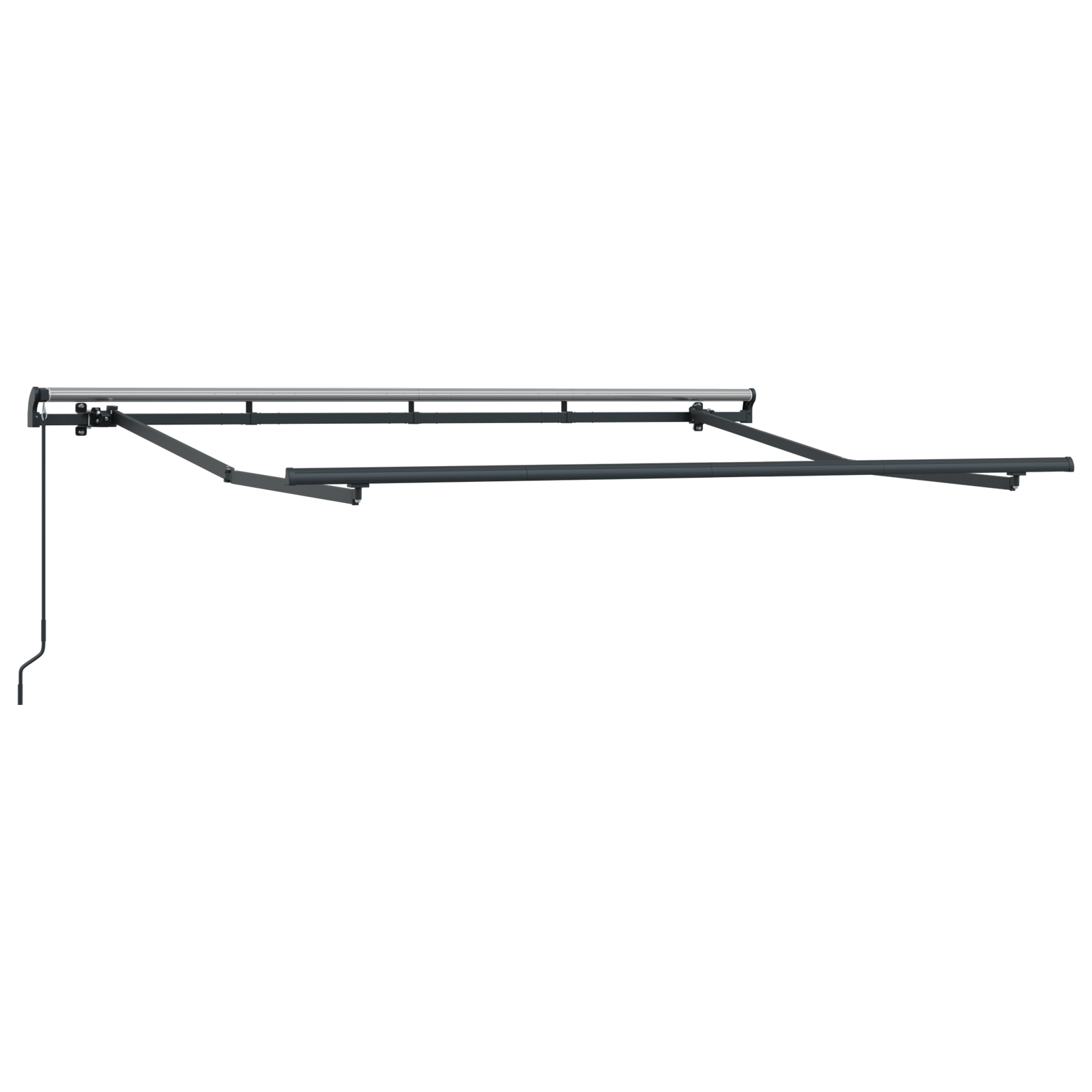 Rankinė Ištraukiama Pavėsių Uždanga Raudona ir Balta 350x200 cm - Image 5