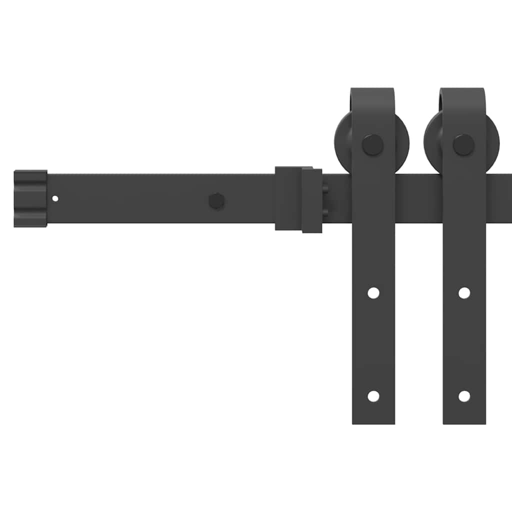Sliding Door with Hardware Set 'ORKDAL'Solid Wood & Glass - Image 7