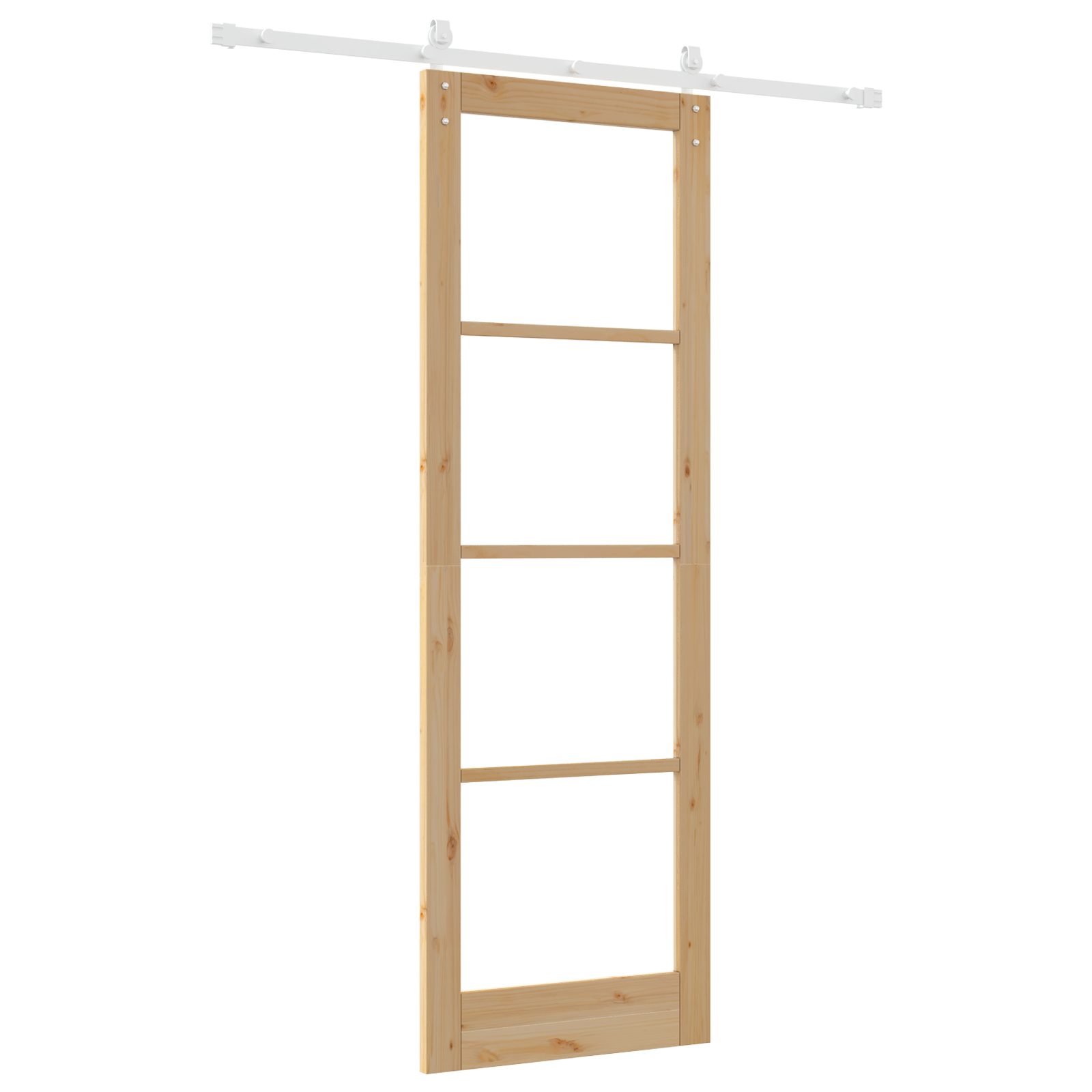 Sliding Door with Hardware Set 'ORKDAL'Solid Wood & Glass - Image 6