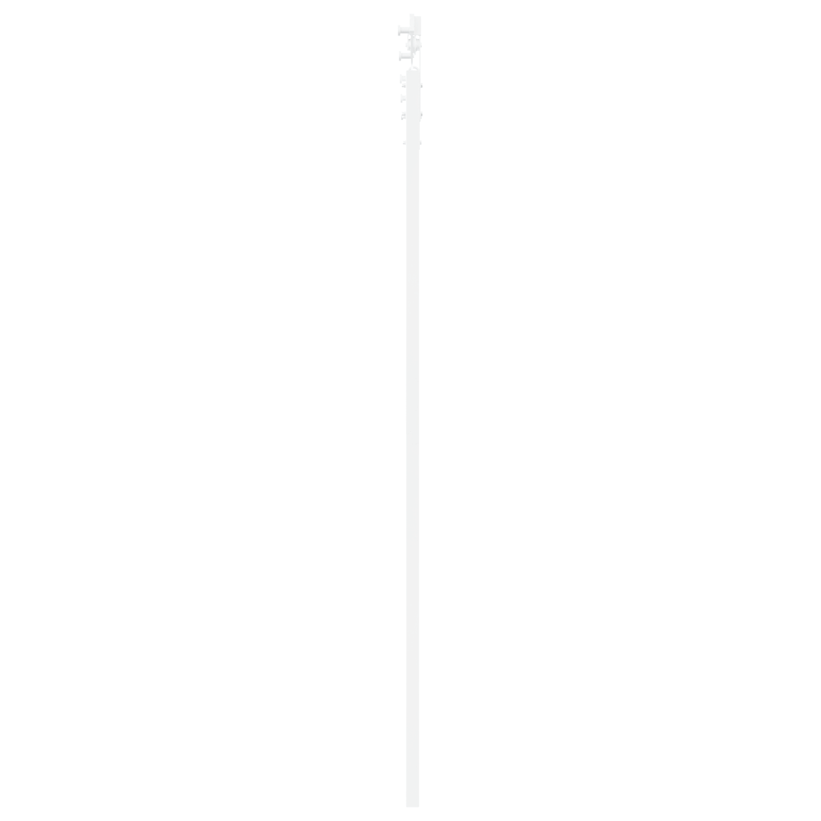 Sliding Door with Hardware Set "ORKDAL" White Solid Wood & Glass - Image 5