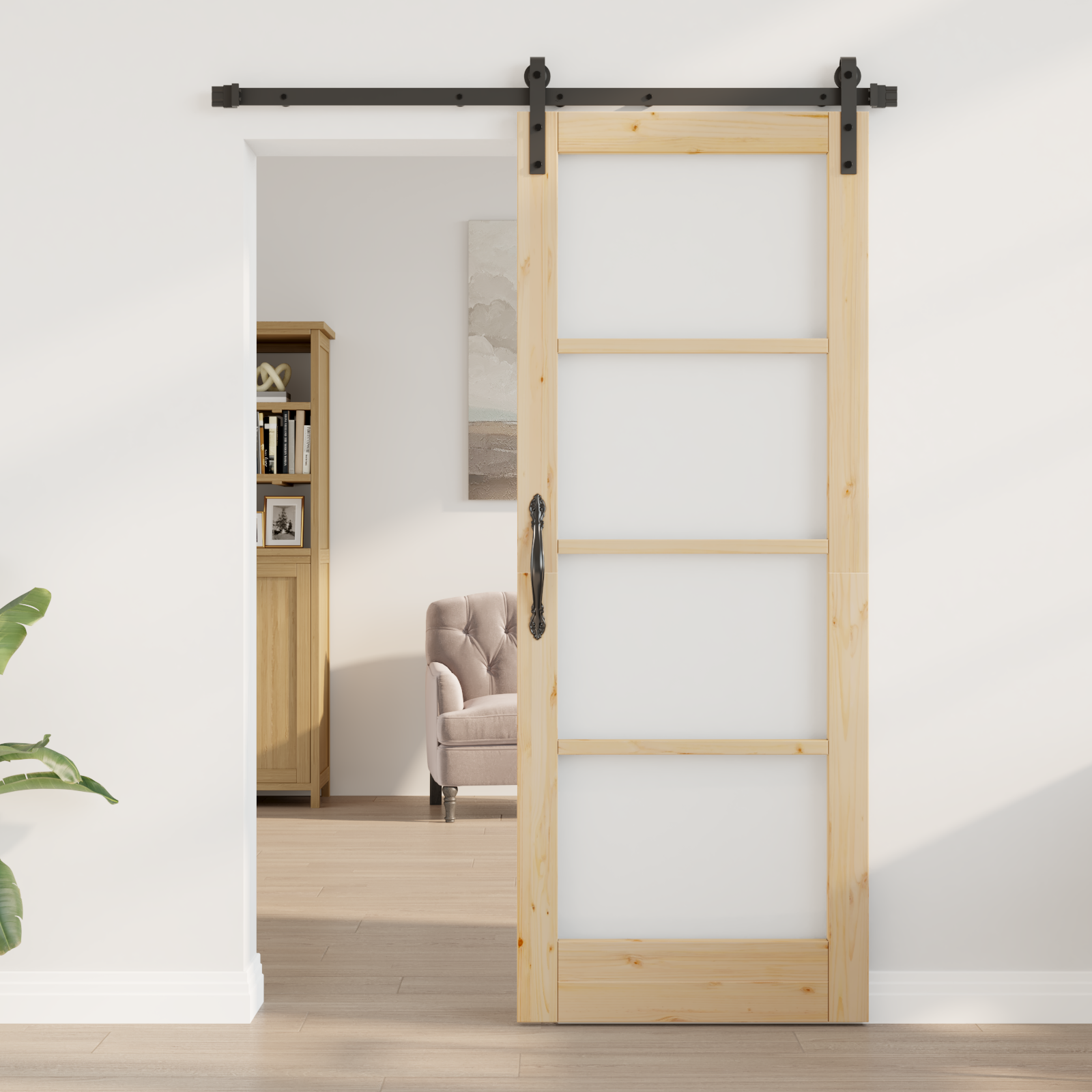 Sliding Door with Hardware Set "ORKDAL" 78x202 cm - Image 3