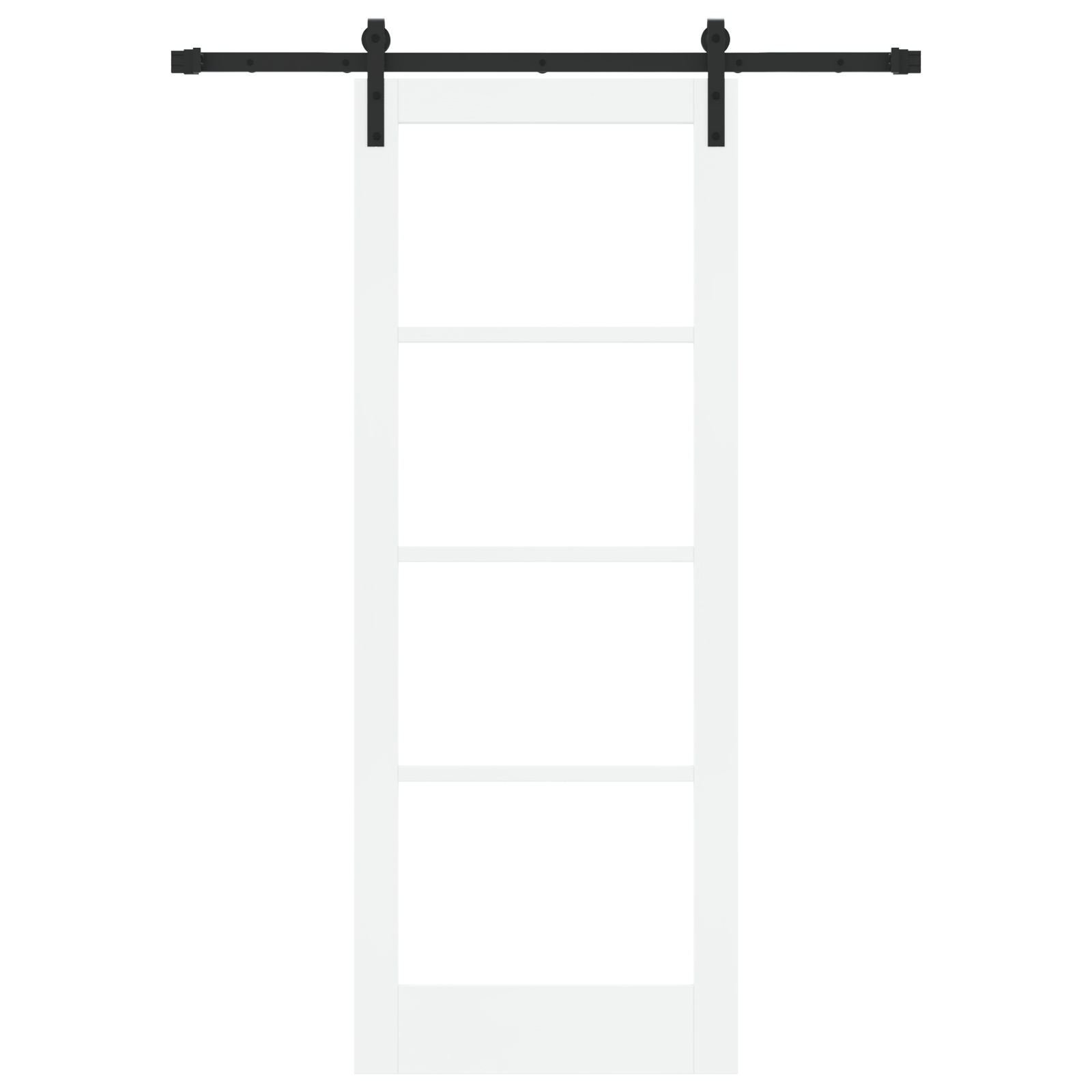 Sliding Door with Hardware Set 'ORKDAL'White 78x202 cm - Image 4