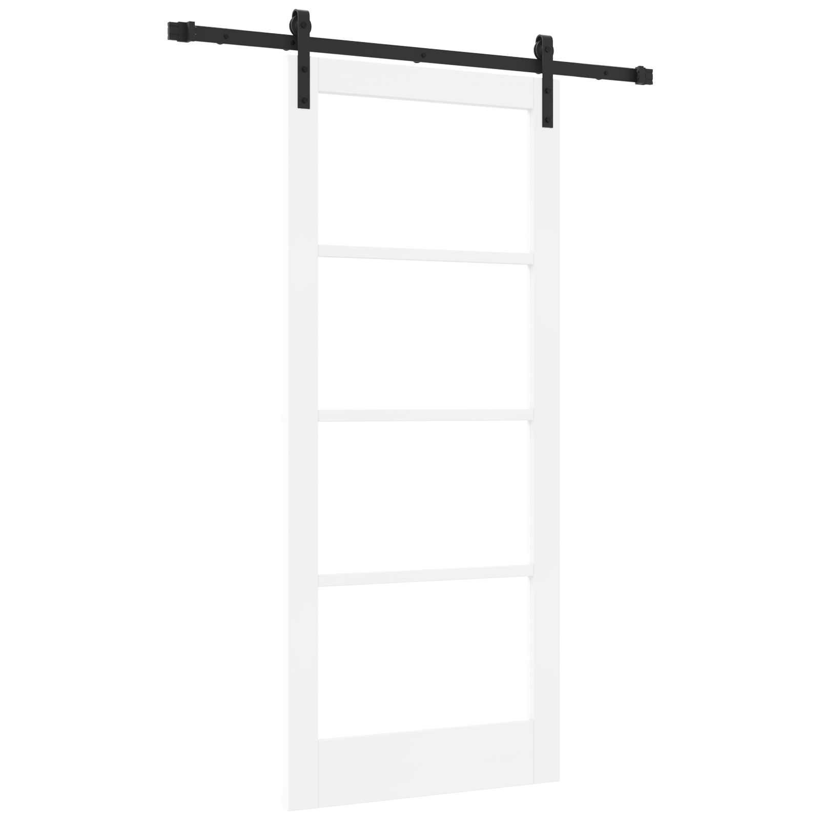 Sliding Door with Hardware Set 'ORKDAL'White 86x198.5 cm - Image 2