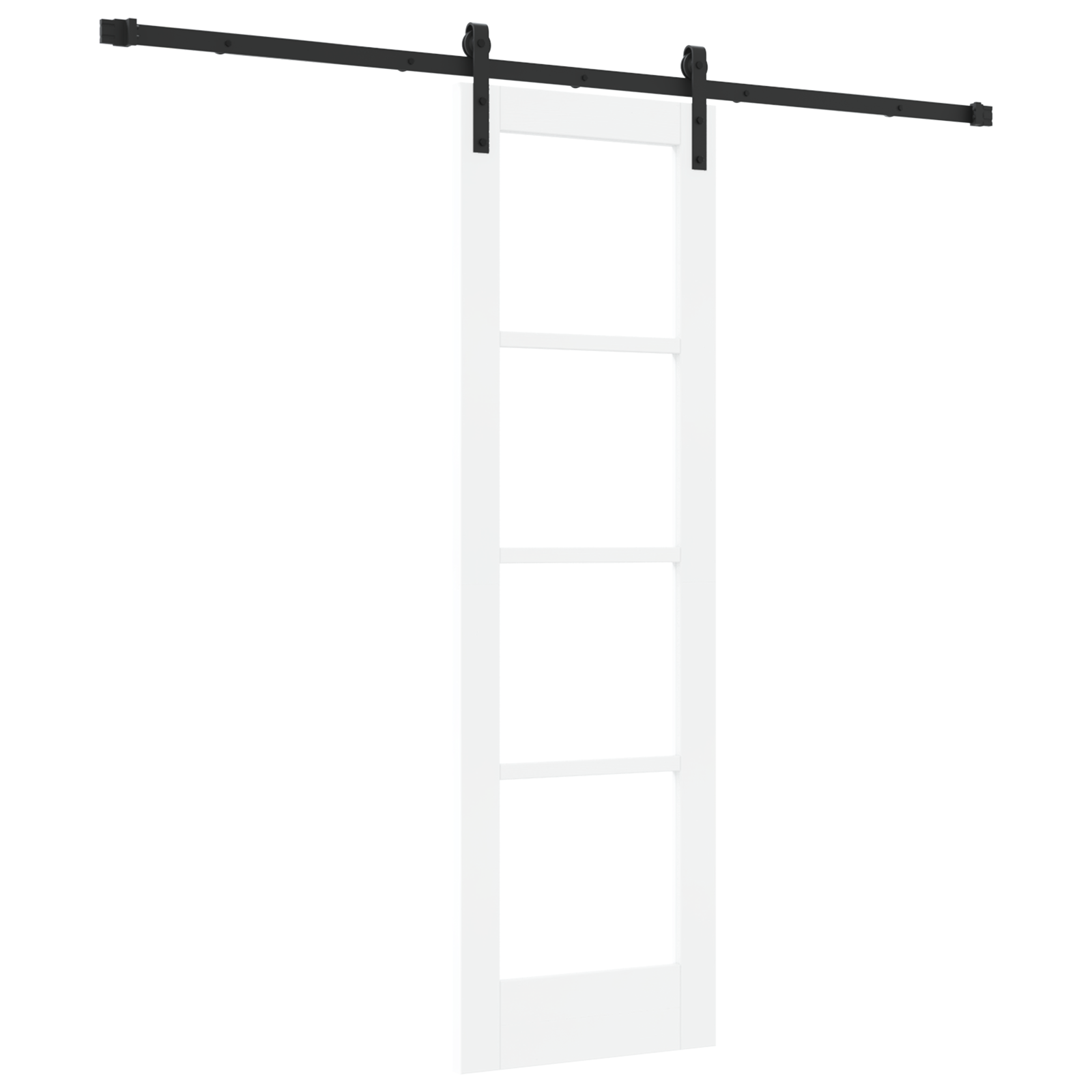 Sliding Door with Hardware Set 'ORKDAL'White 61x198.5 cm - Image 2