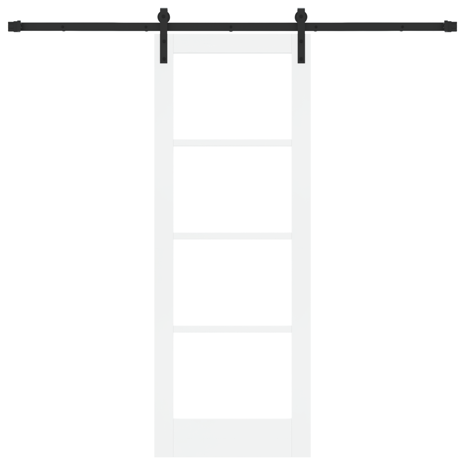 Sliding Door with Hardware Set 'ORKDAL'White 73.5x198.5 cm - Image 4