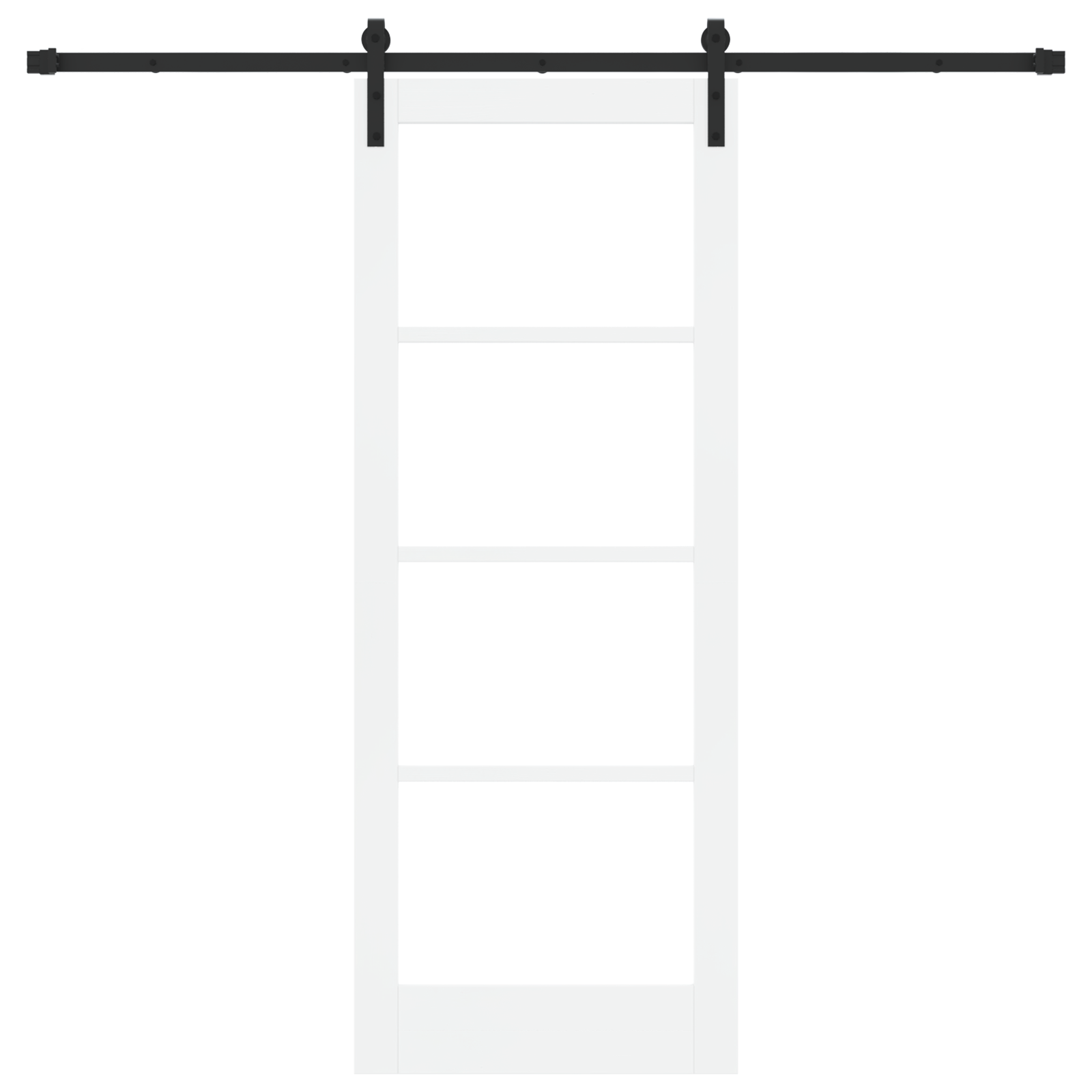 Sliding Door with Hardware Set 'ORKDAL'White 78x202 cm - Image 4