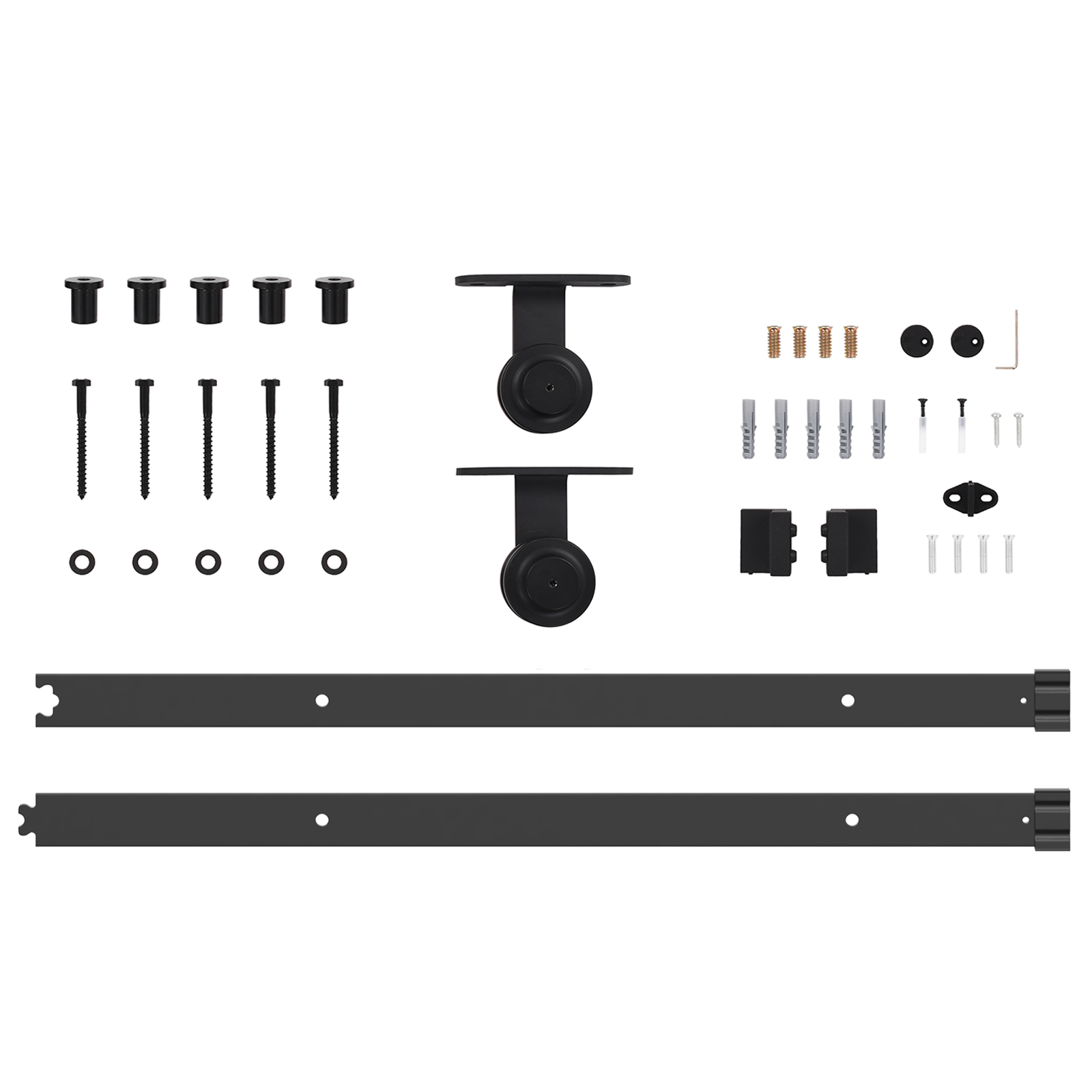 Sliding Door with Hardware Set 'ORKDAL'Solid Wood & Glass - Image 9