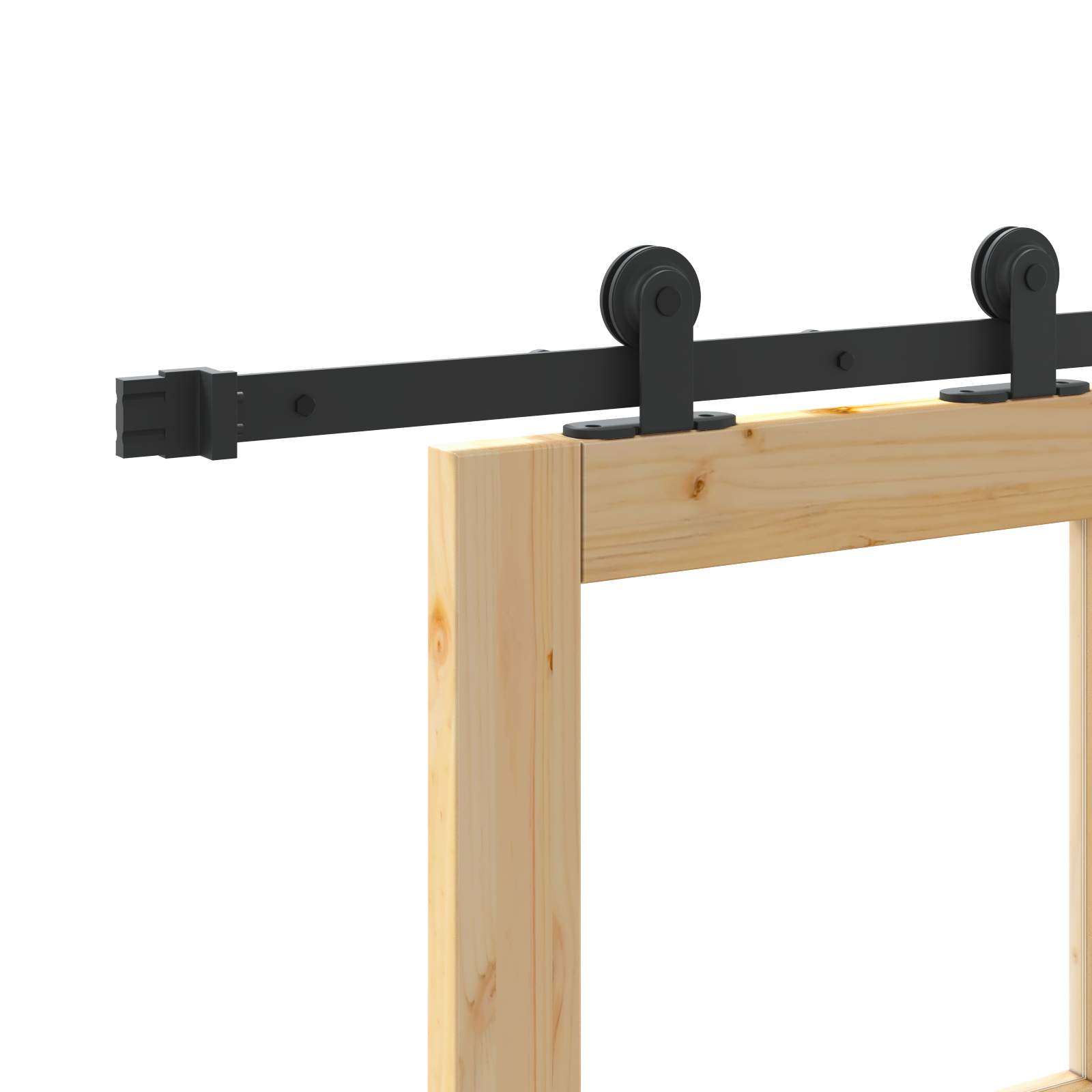 Sliding Door with Hardware Set 'ORKDAL'Solid Wood & Glass - Image 10